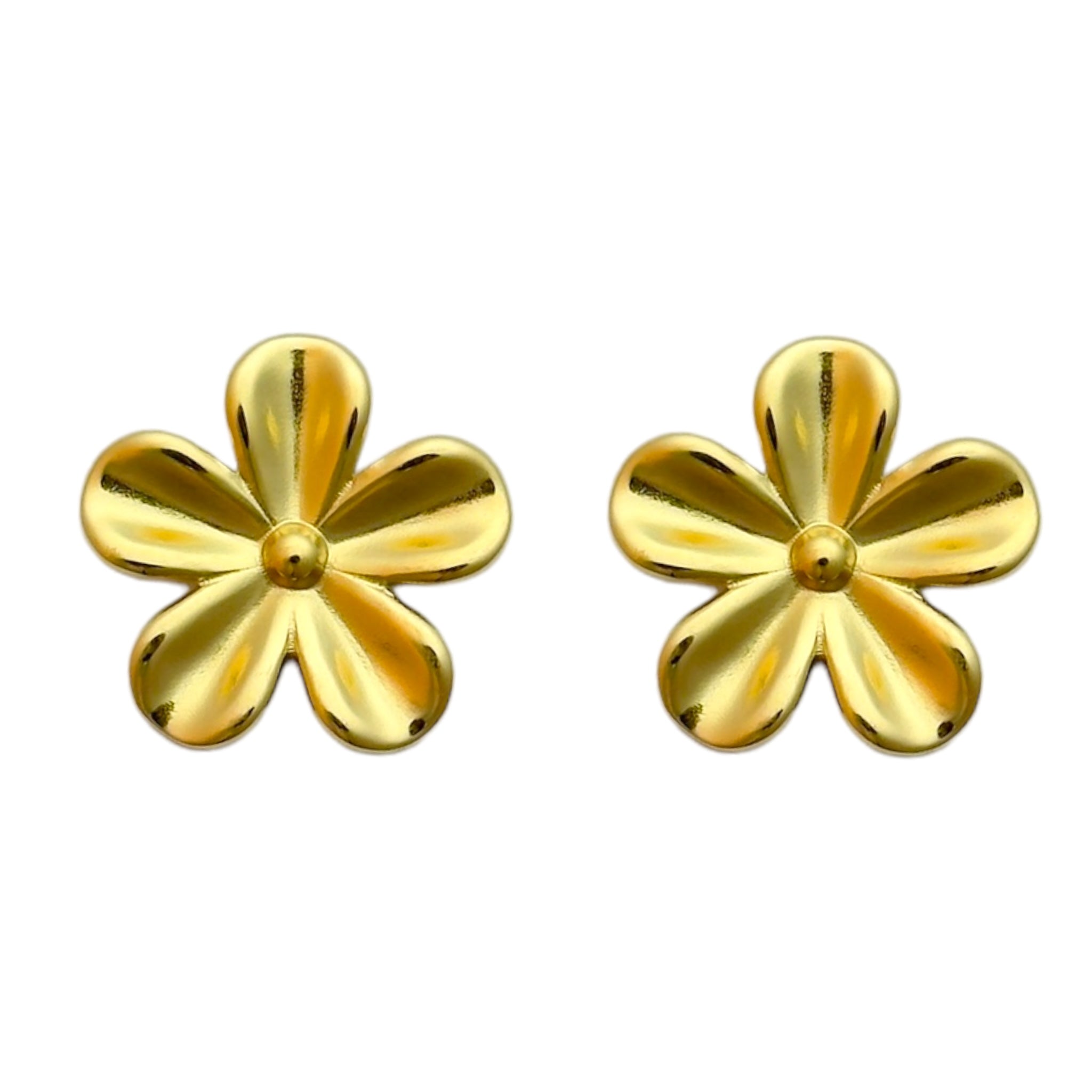 Snowflake stud earrings