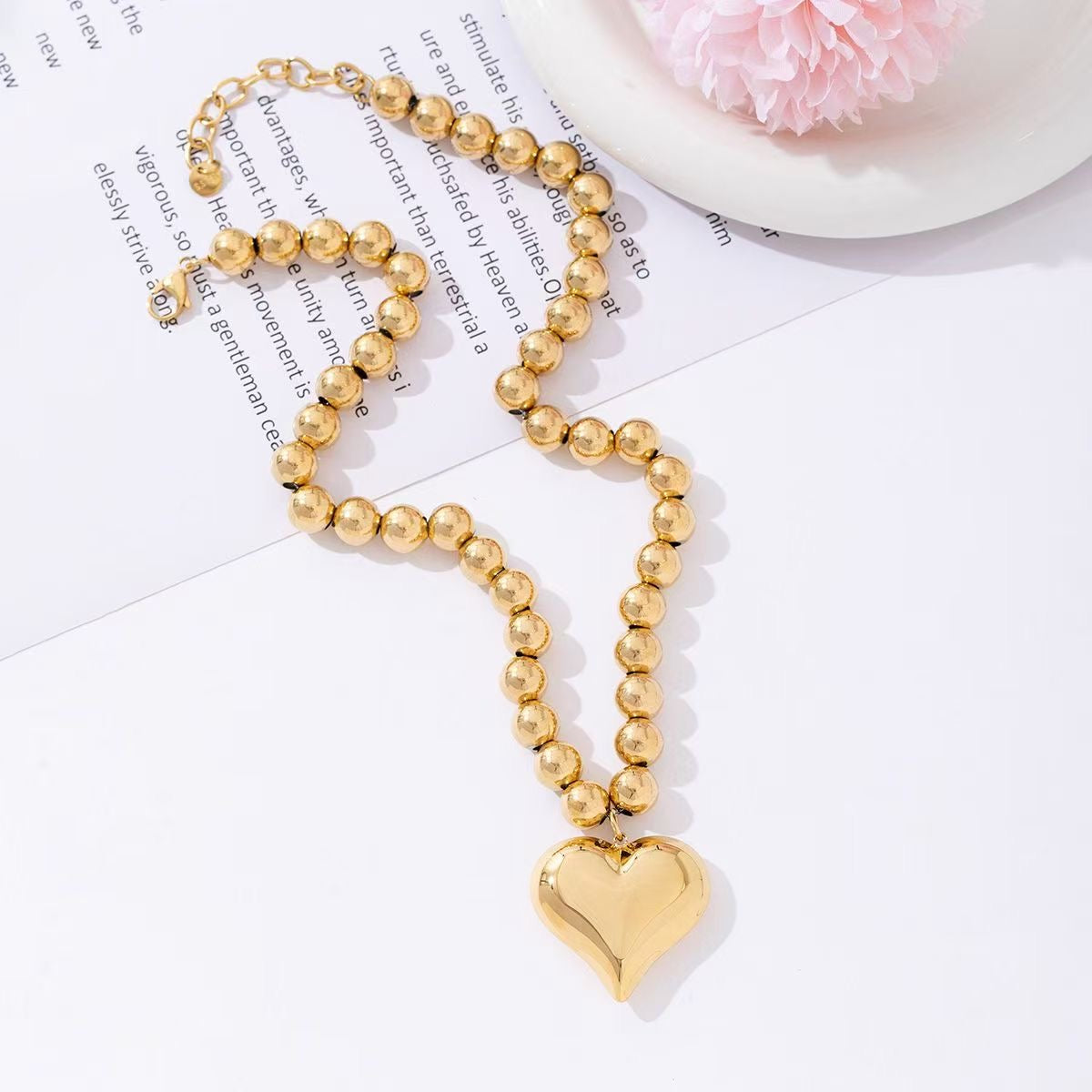 Statement Hart beads ketting