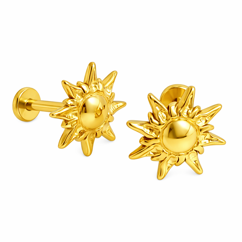Sun helix earrings