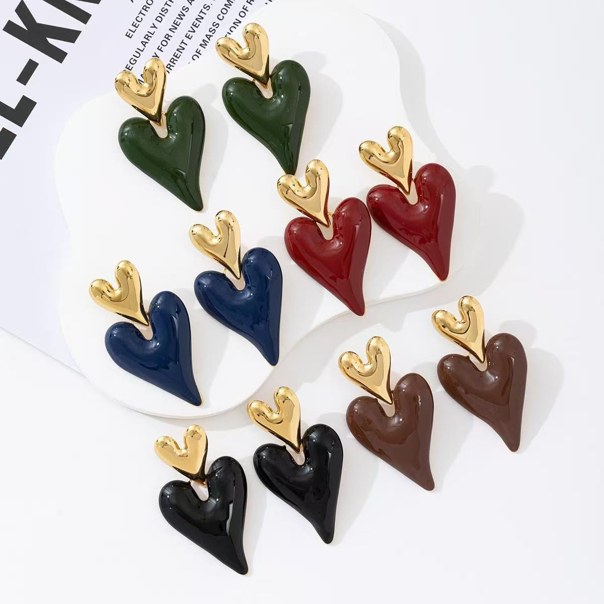 Happy Hearts statement earrings