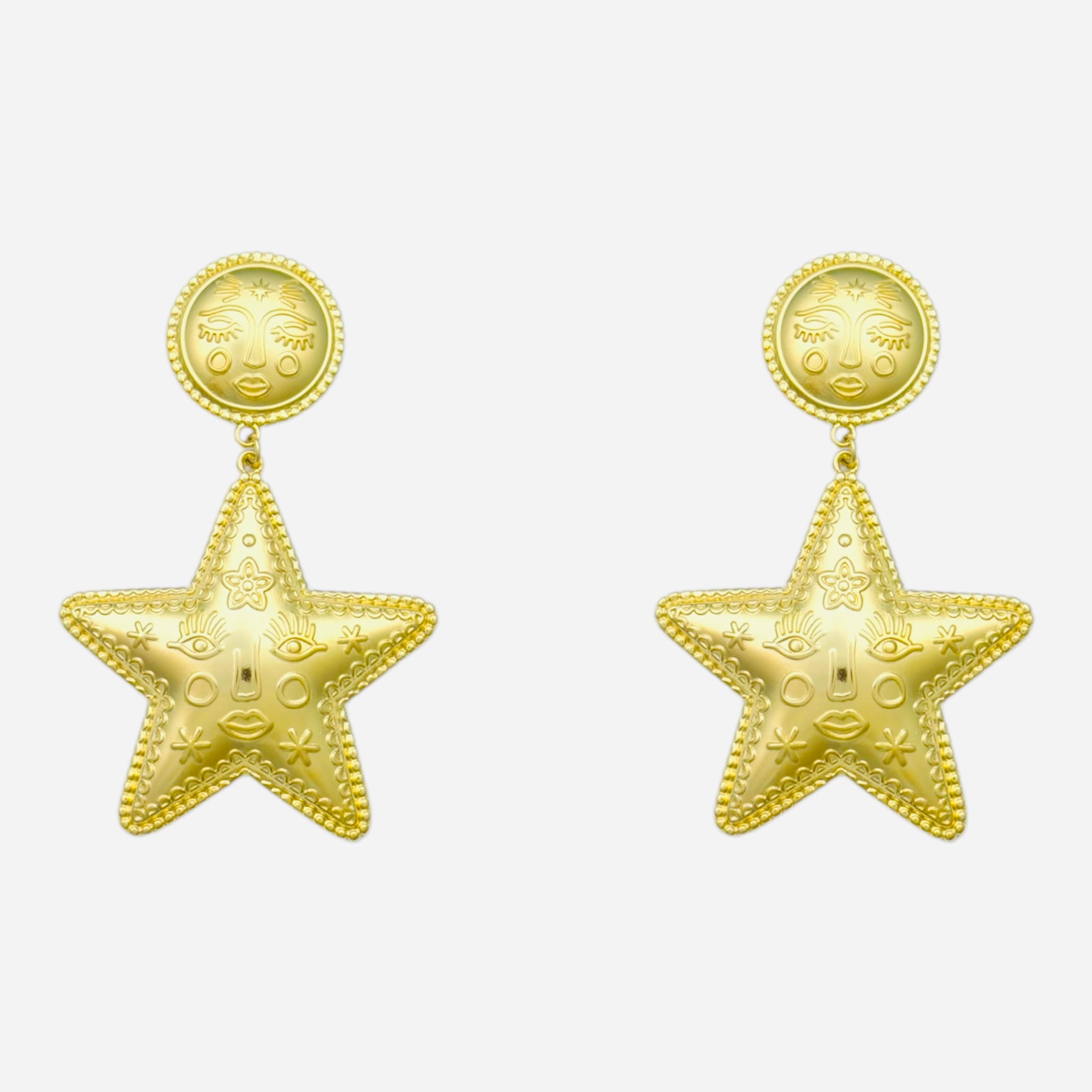 Boho star earring
