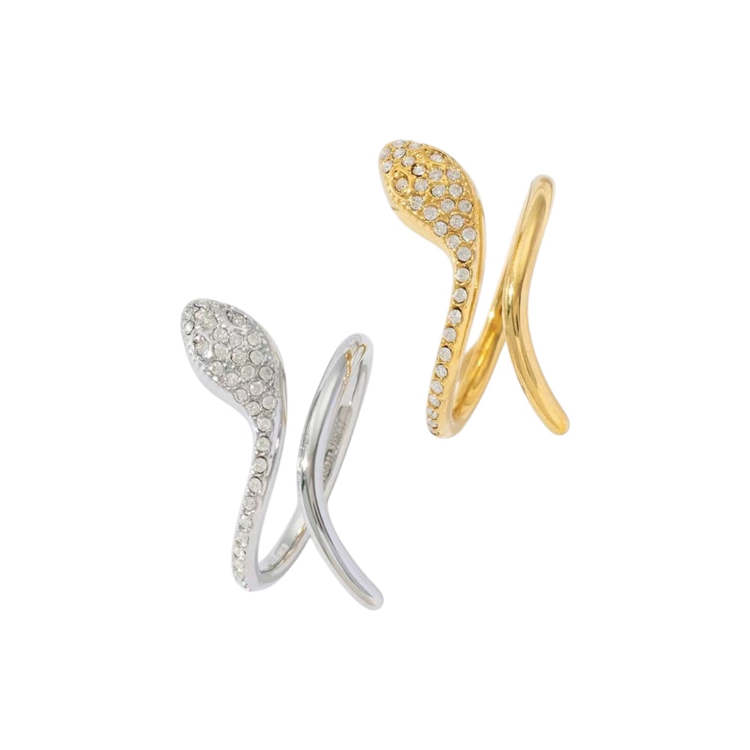 Snake strass ring