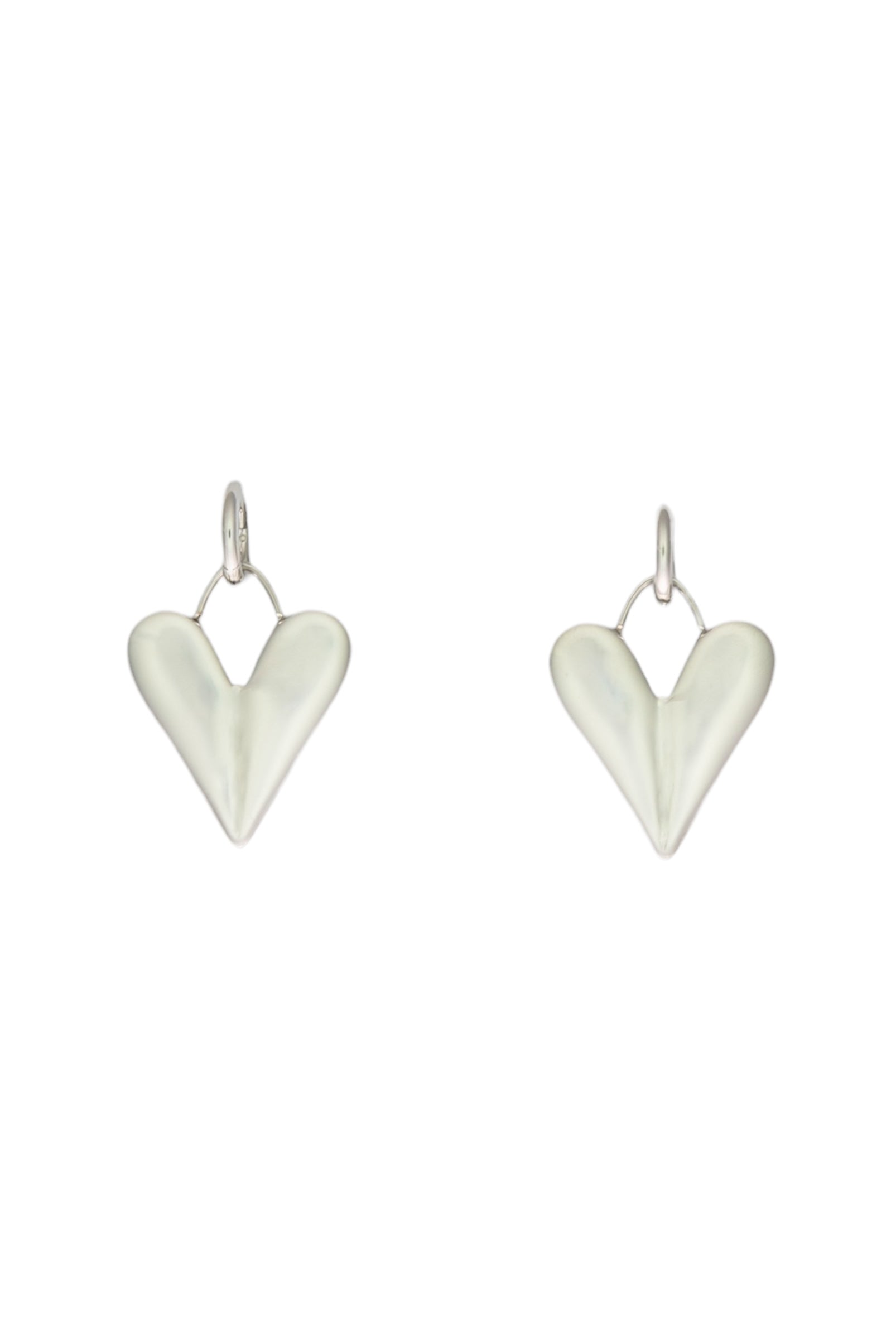 Heart dangle earrings