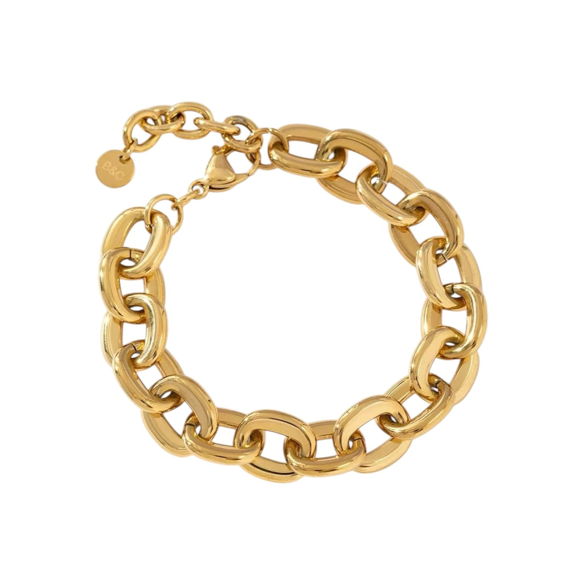 Chunky square statement armband
