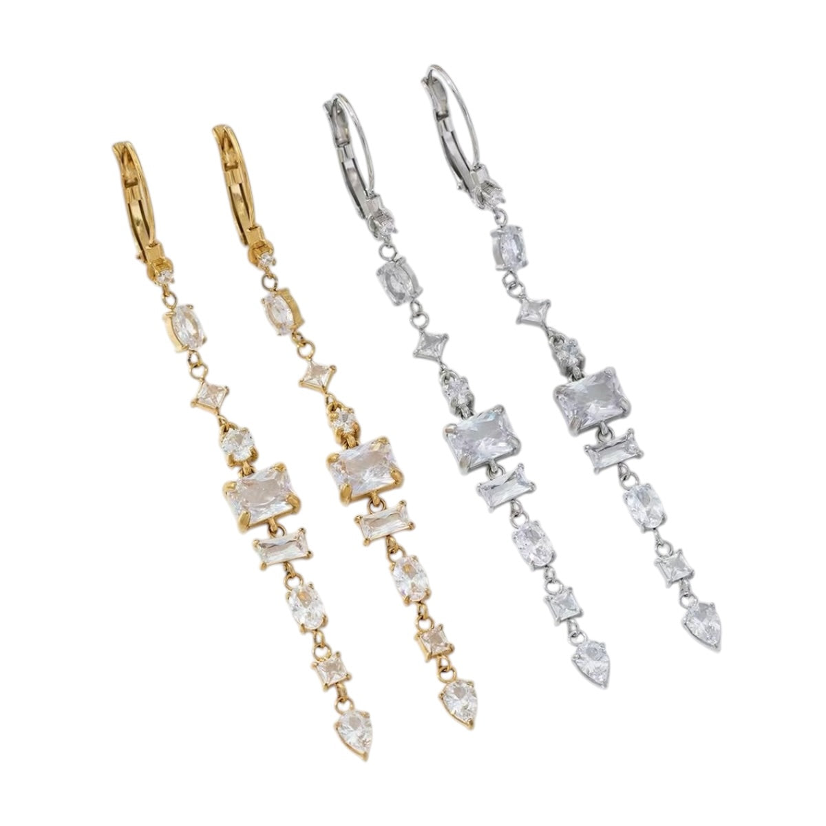 Vintique strass oorbellen