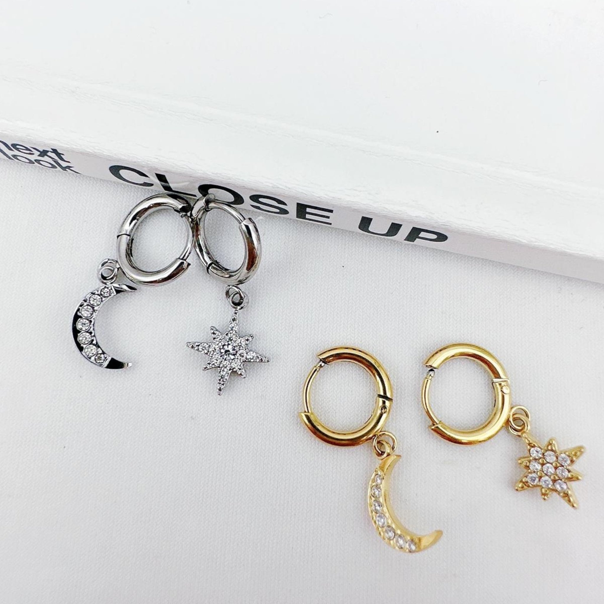 Star dangle earrings