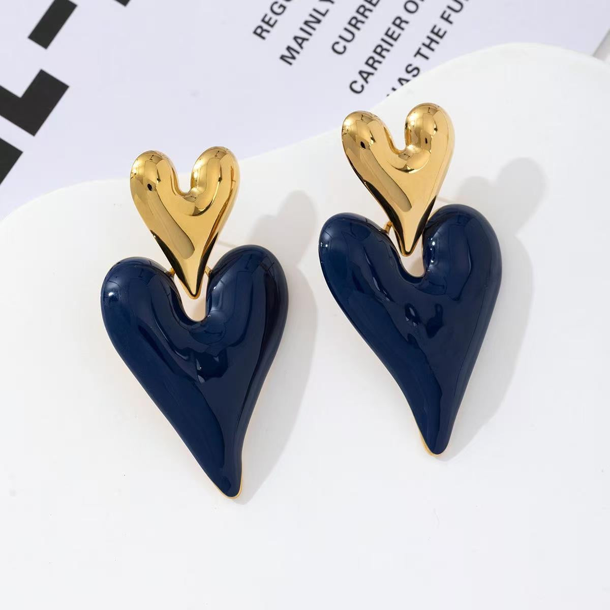 Happy Hearts statement earrings