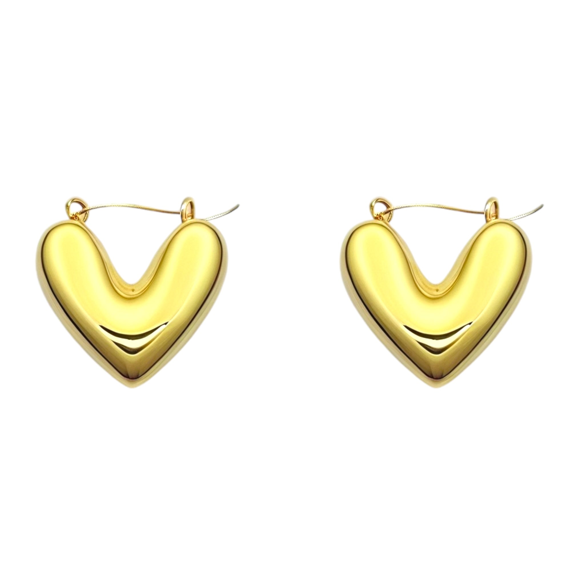 V Statement earrings