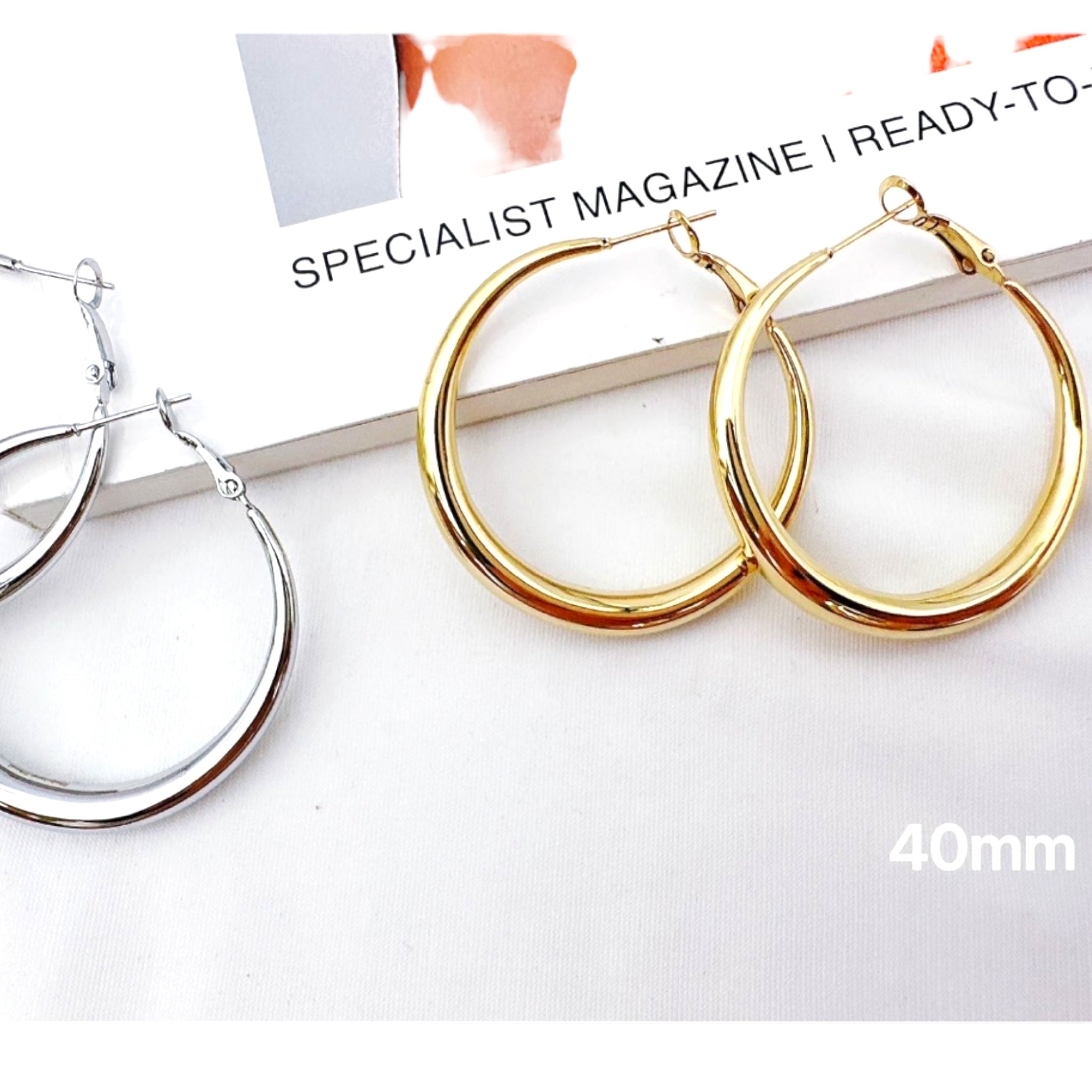 Basic hoop earrings