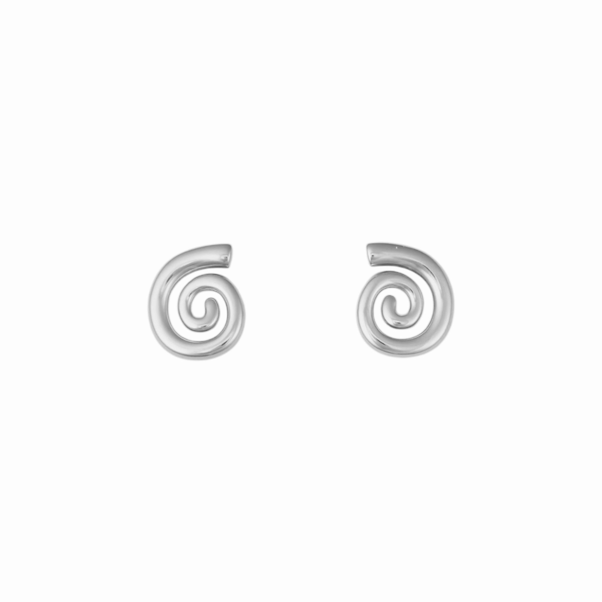 Spiral stud earrings
