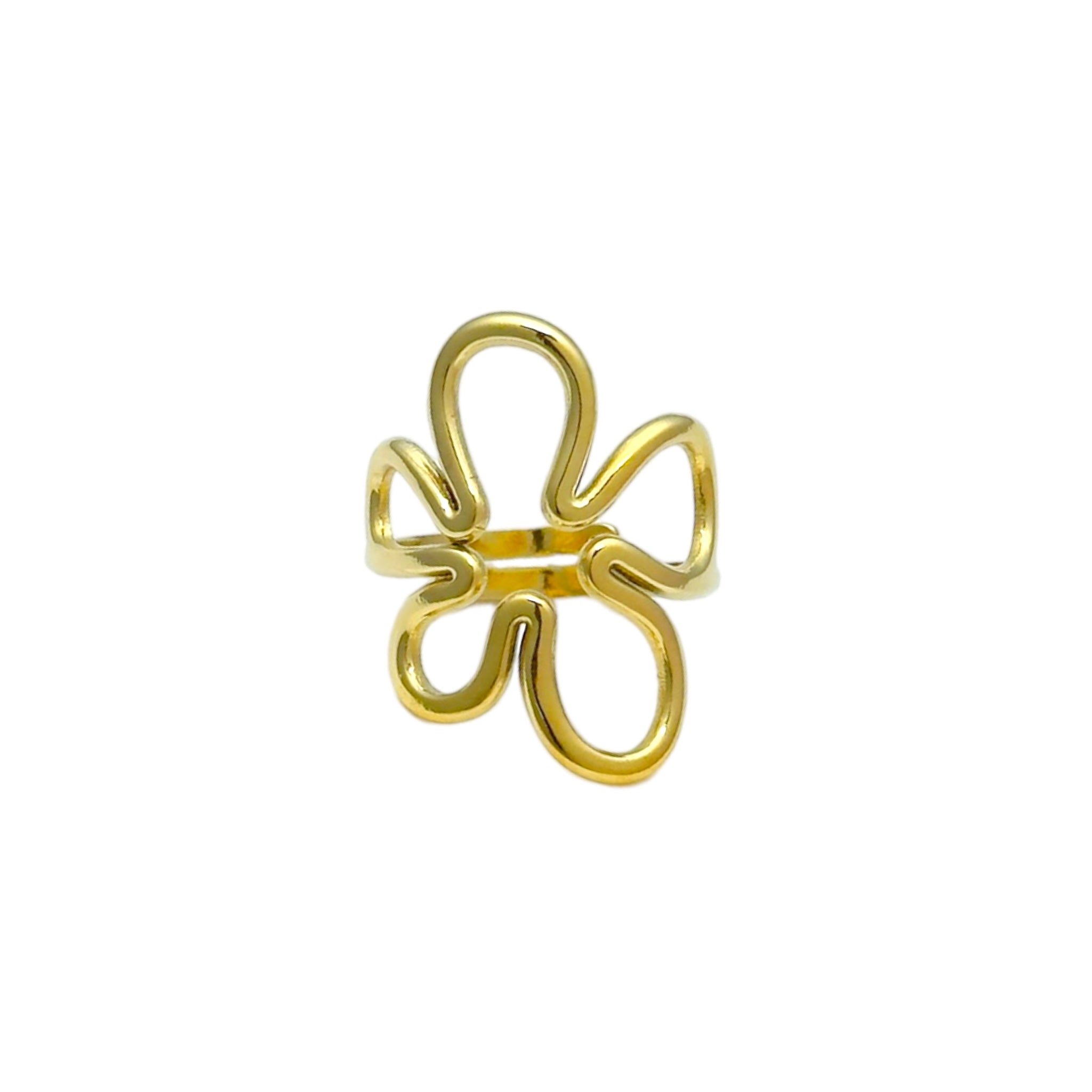 Open flower ring