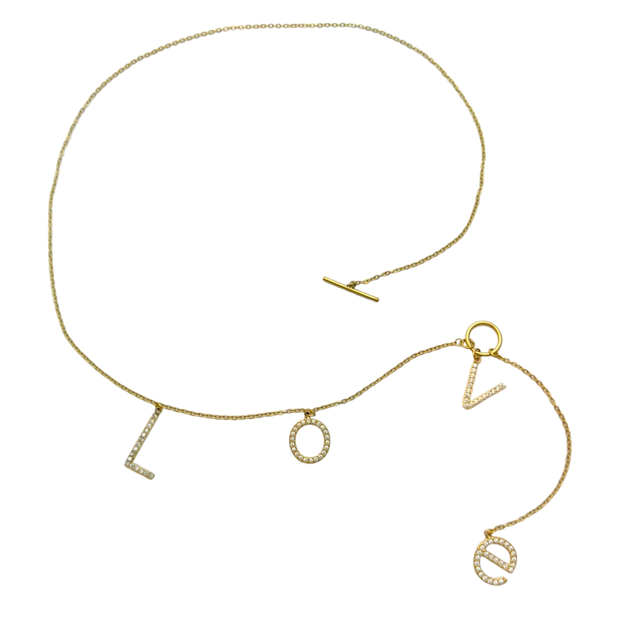 Strass LOVE necklace