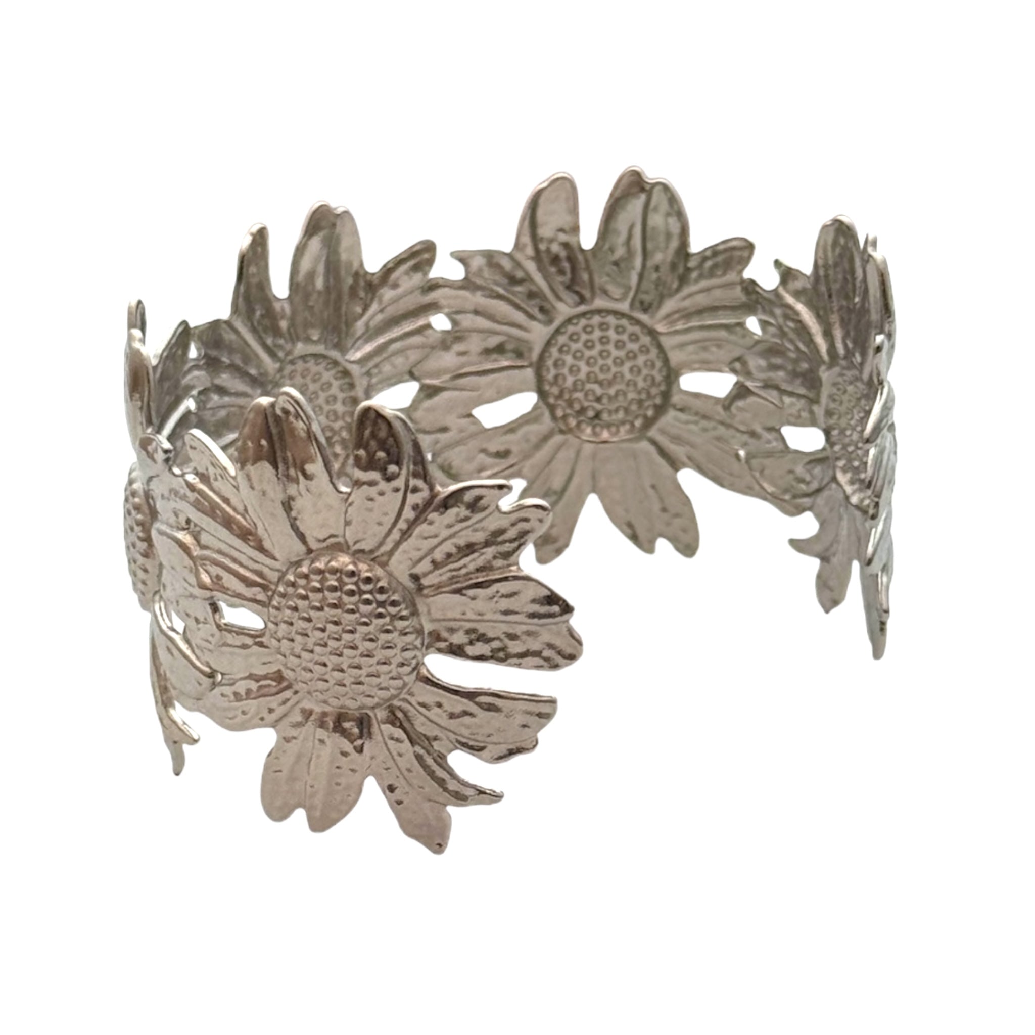 Statement Blumenarmband verstellbar