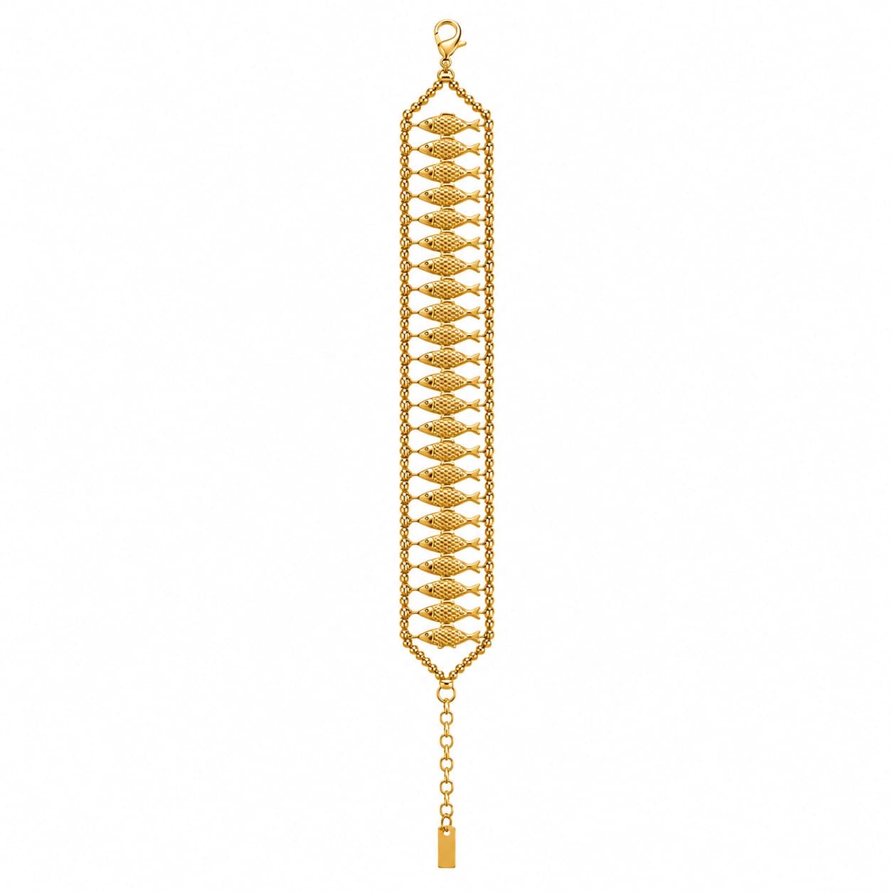 Boho fish statement armband