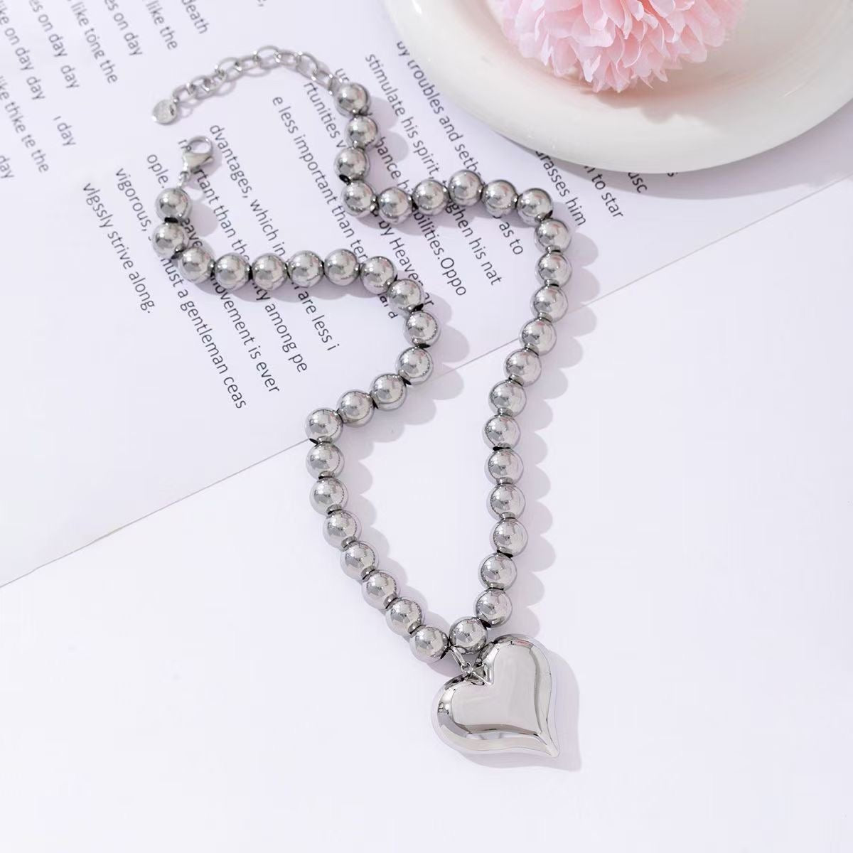 Statement Hart beads ketting