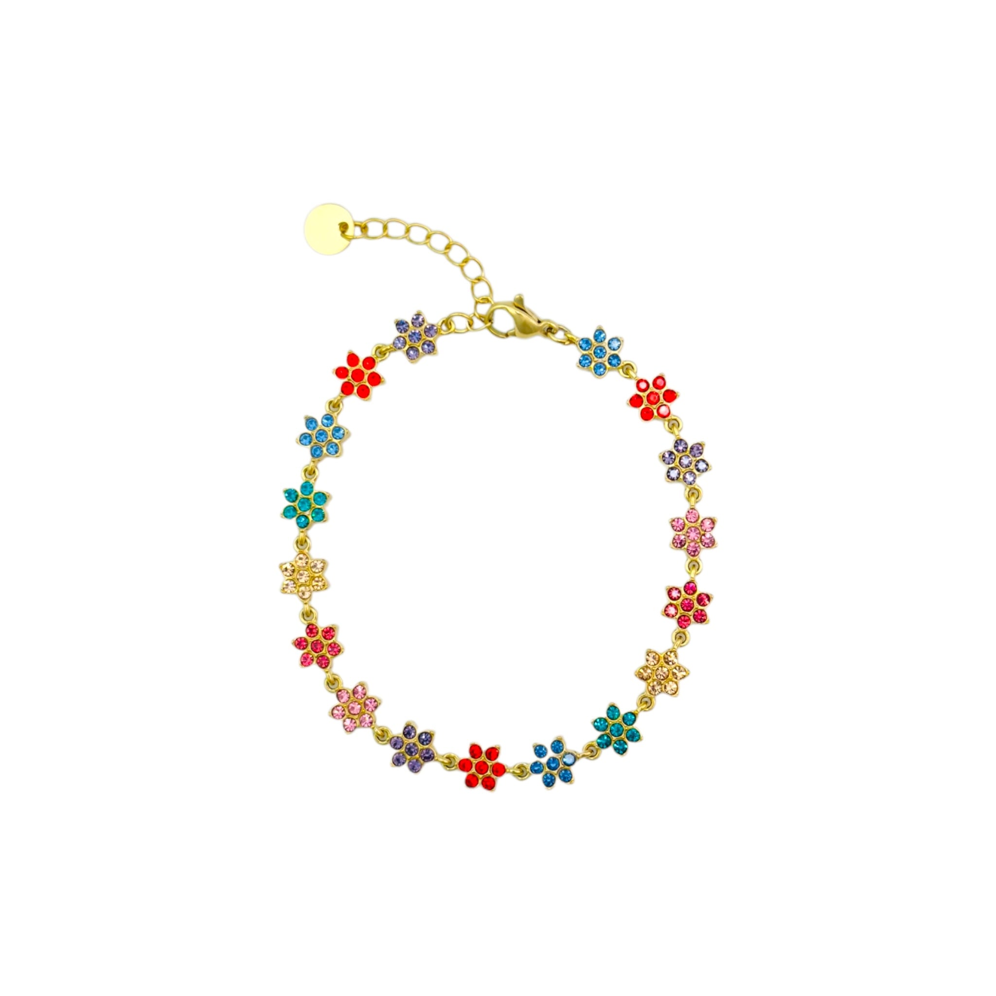 Flower strass armband
