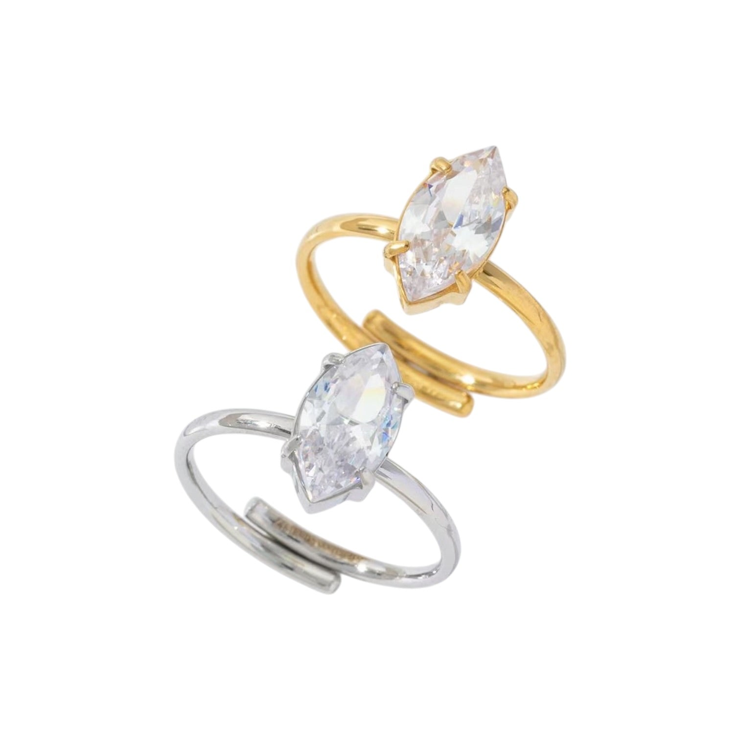 Diamond vector strass ring