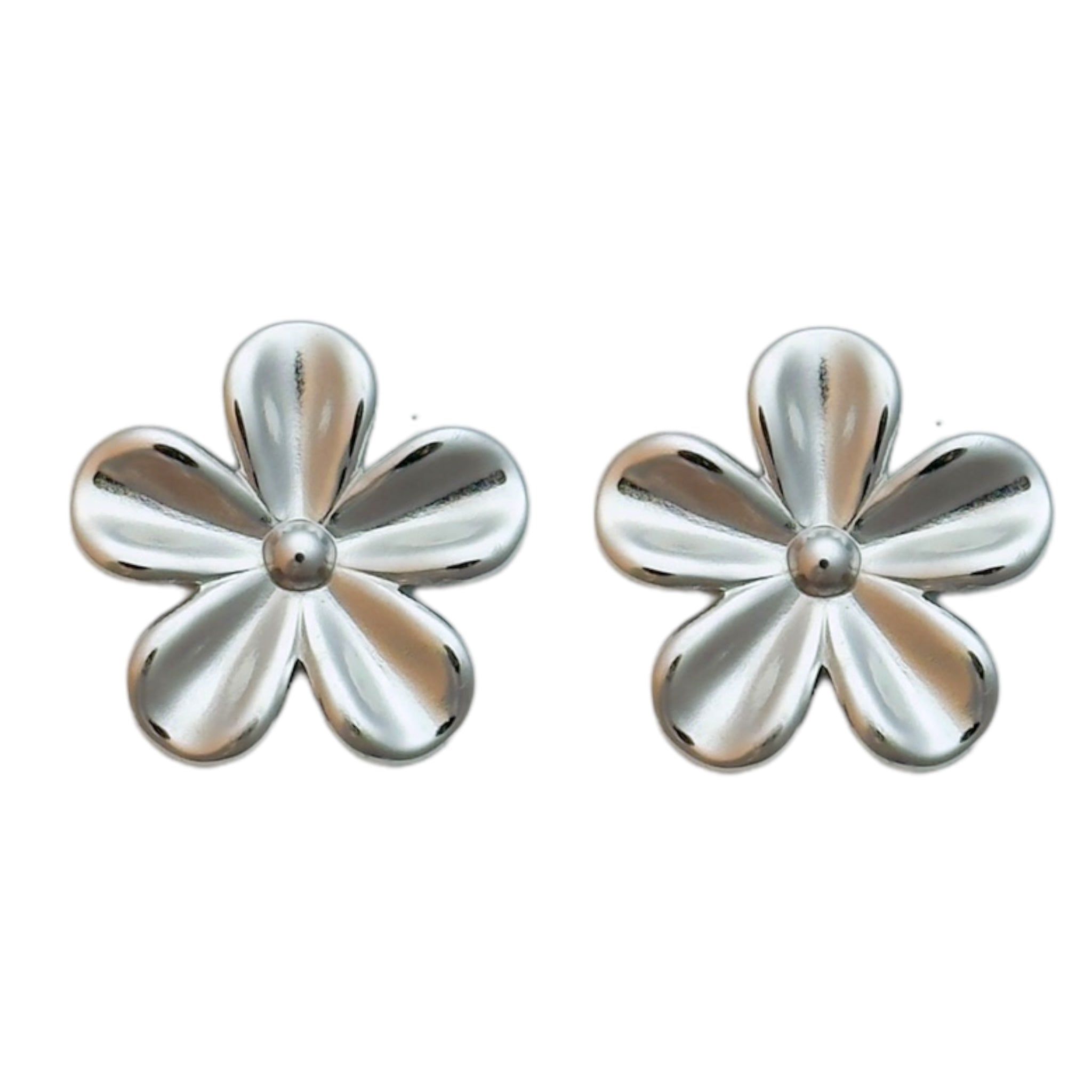 Snowflake stud earrings