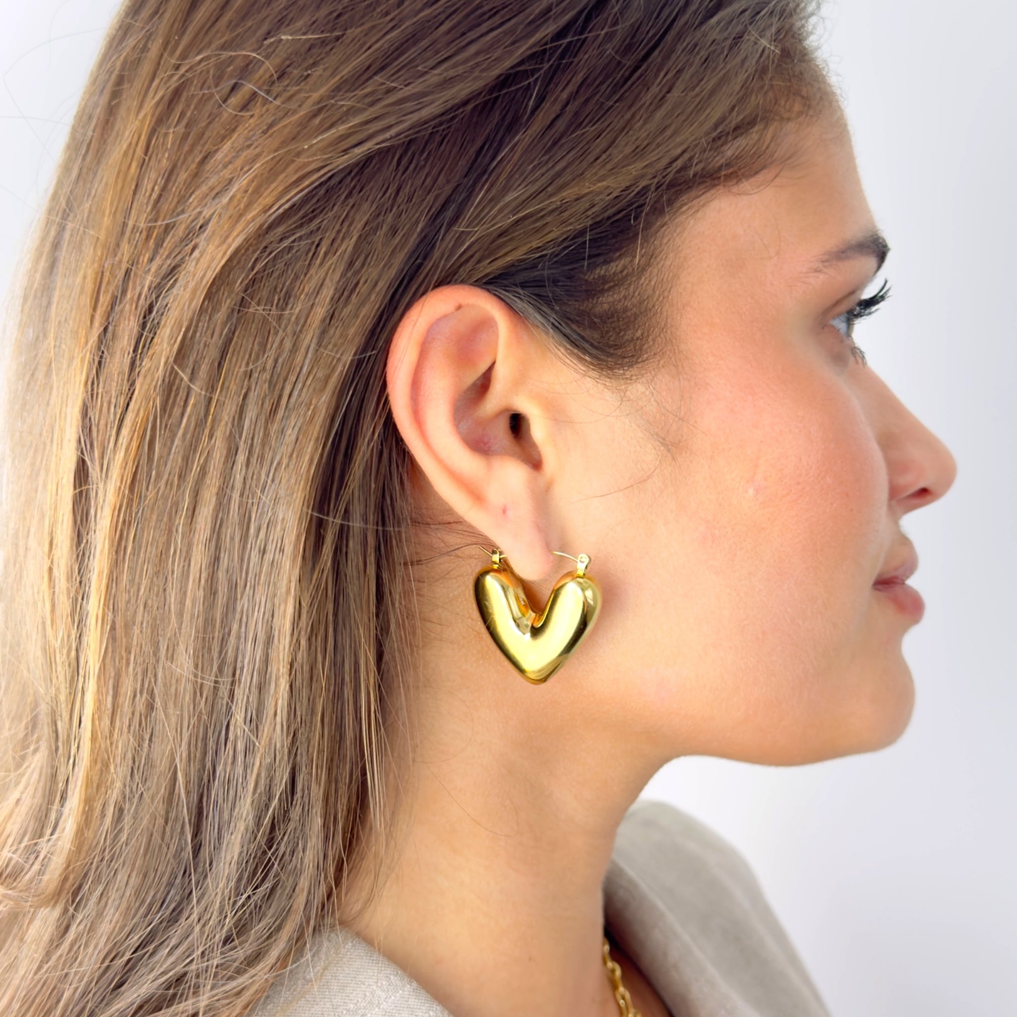 V Statement earrings