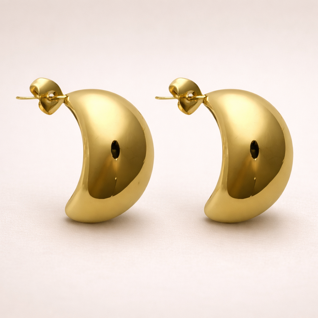 Drops studs earrings