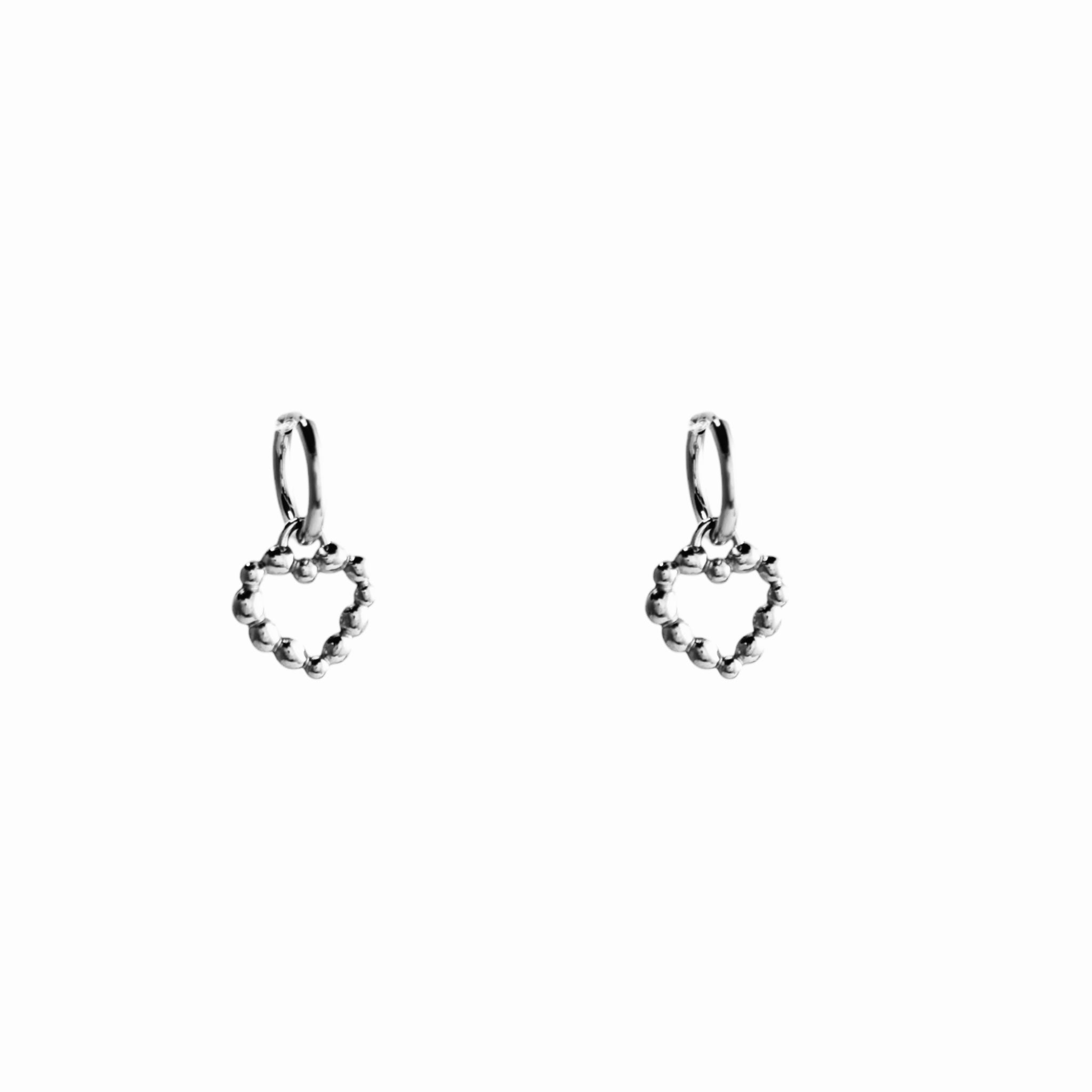 Roundy love dangle earrings