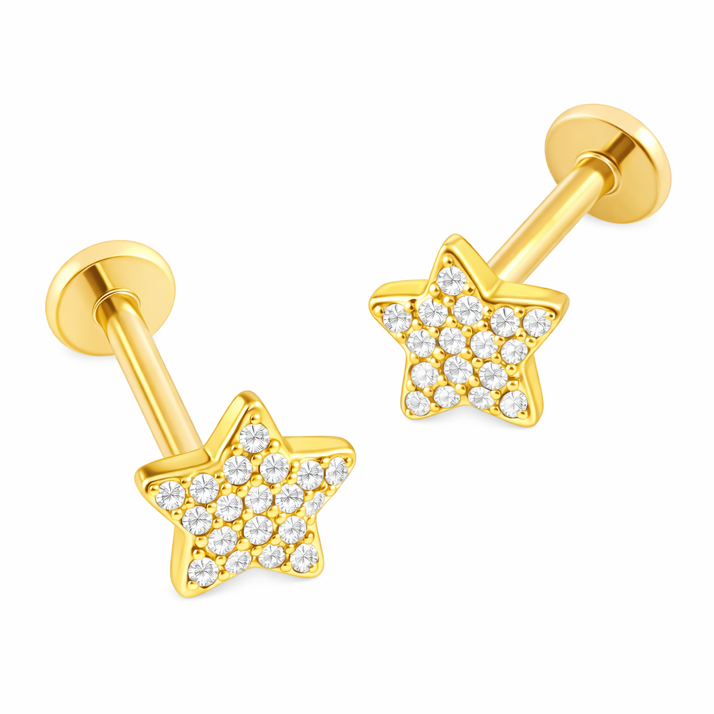Star helix earrings