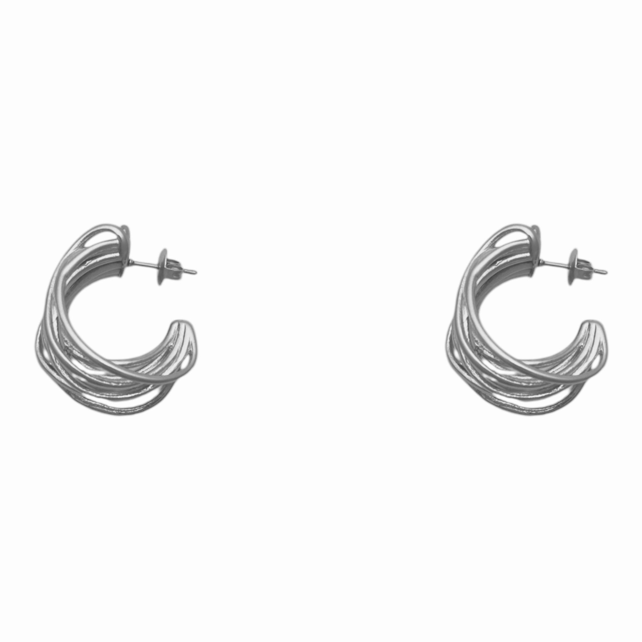 Swirl stud earrings