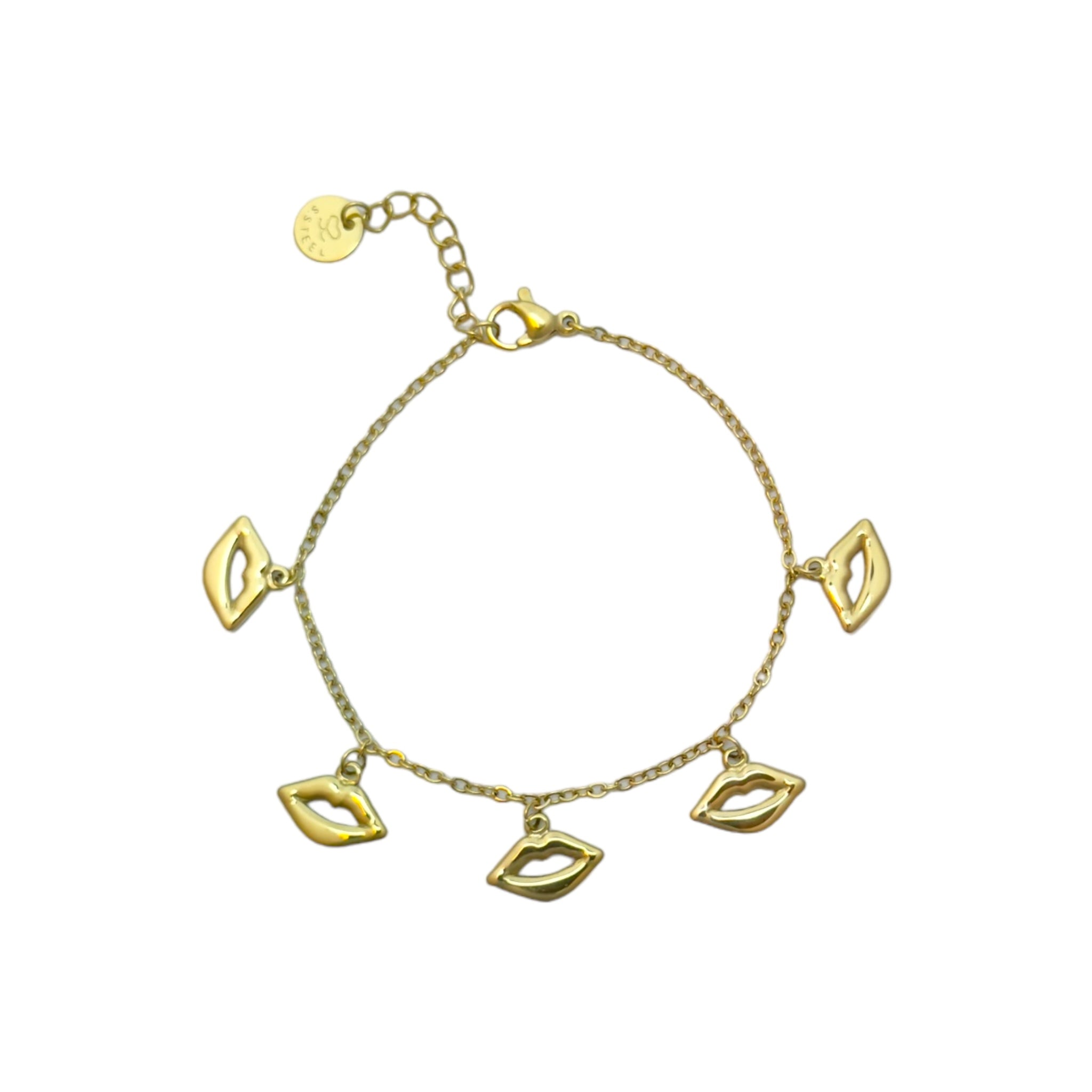Armband mit Lippenanhängern