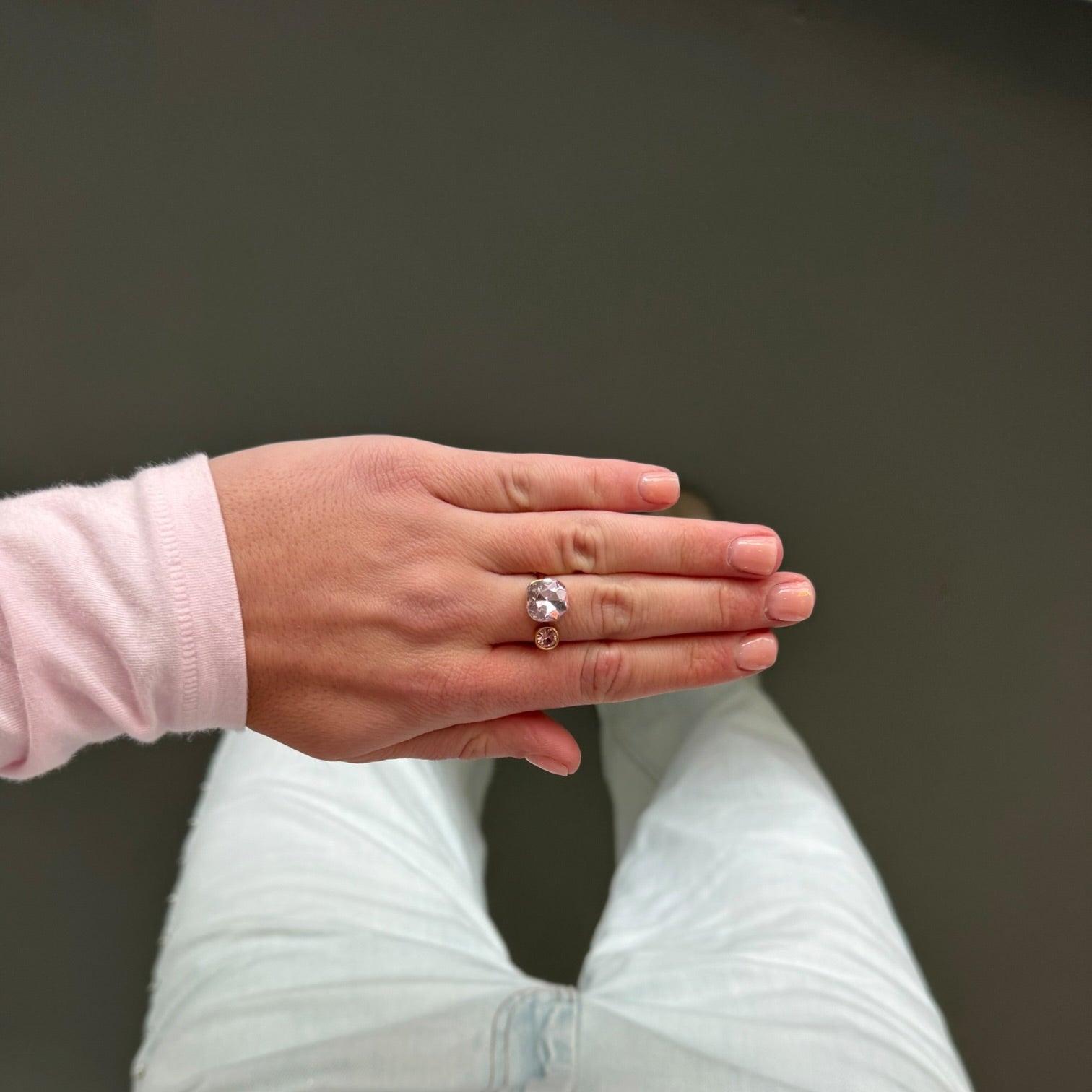 Spring stone ring