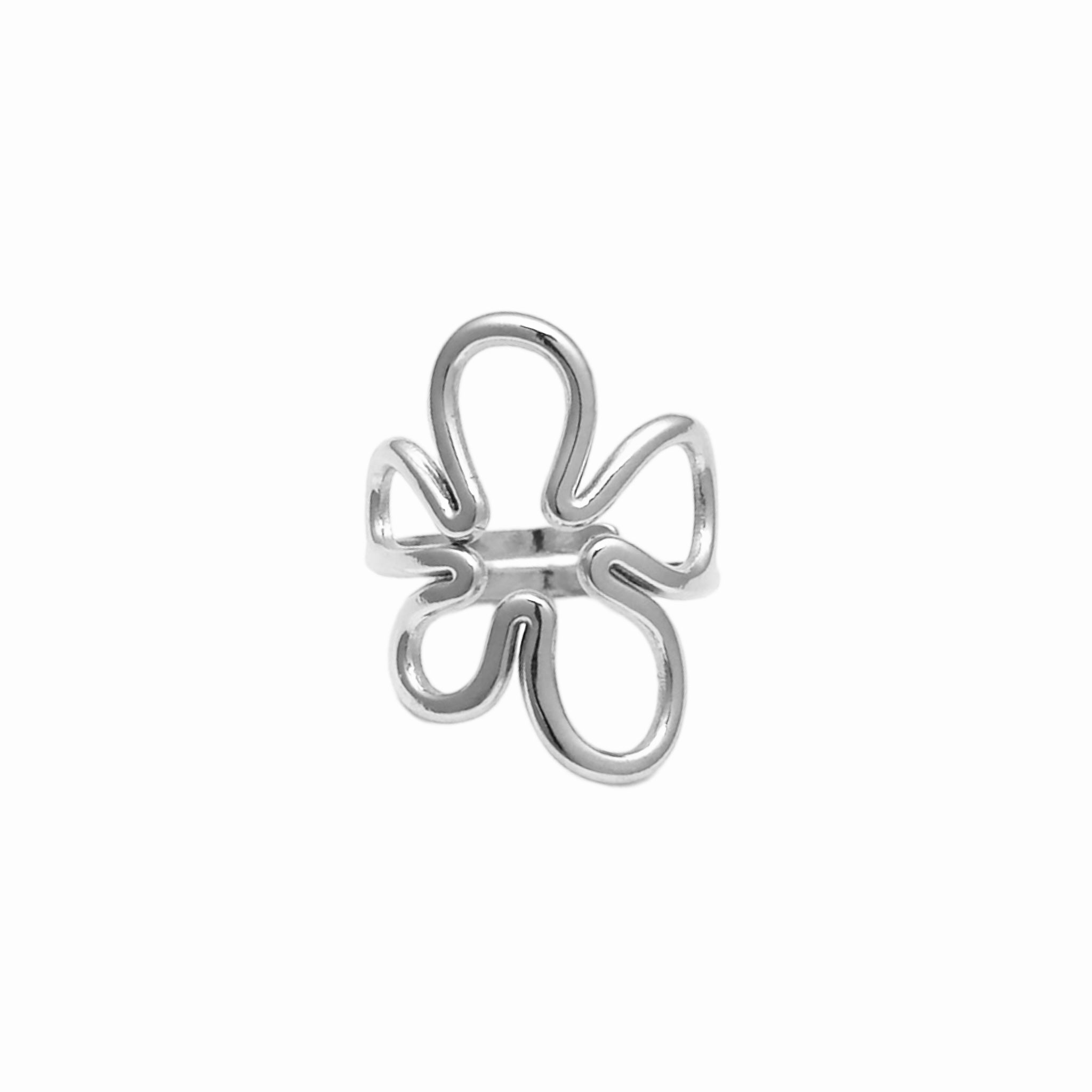 Open flower ring