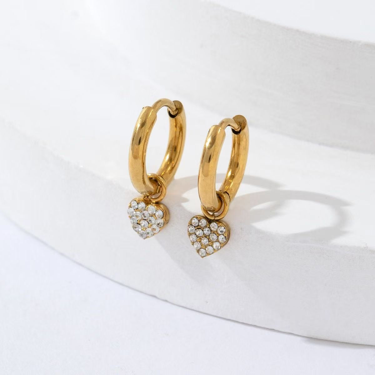 Mini love drop earrings