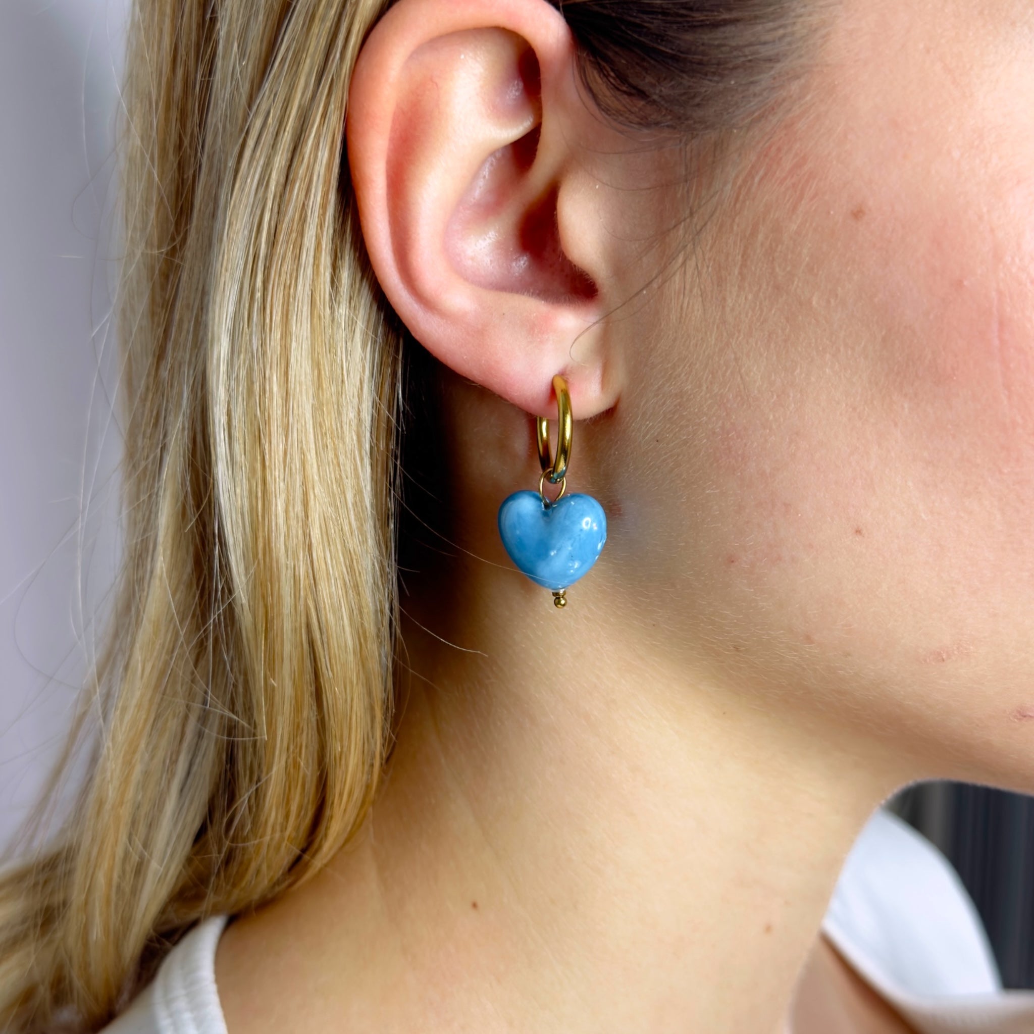 Love pendant earrings