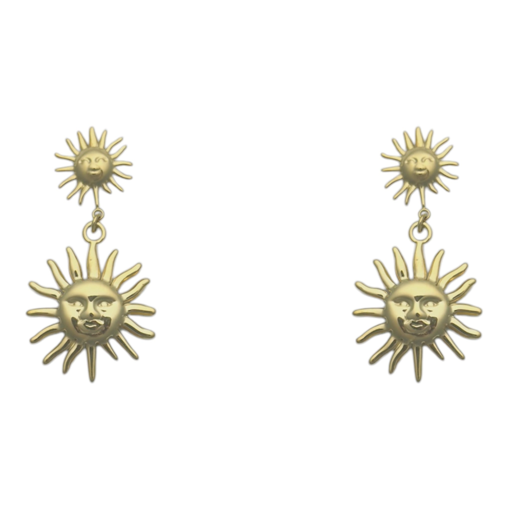 Solar statement earrings