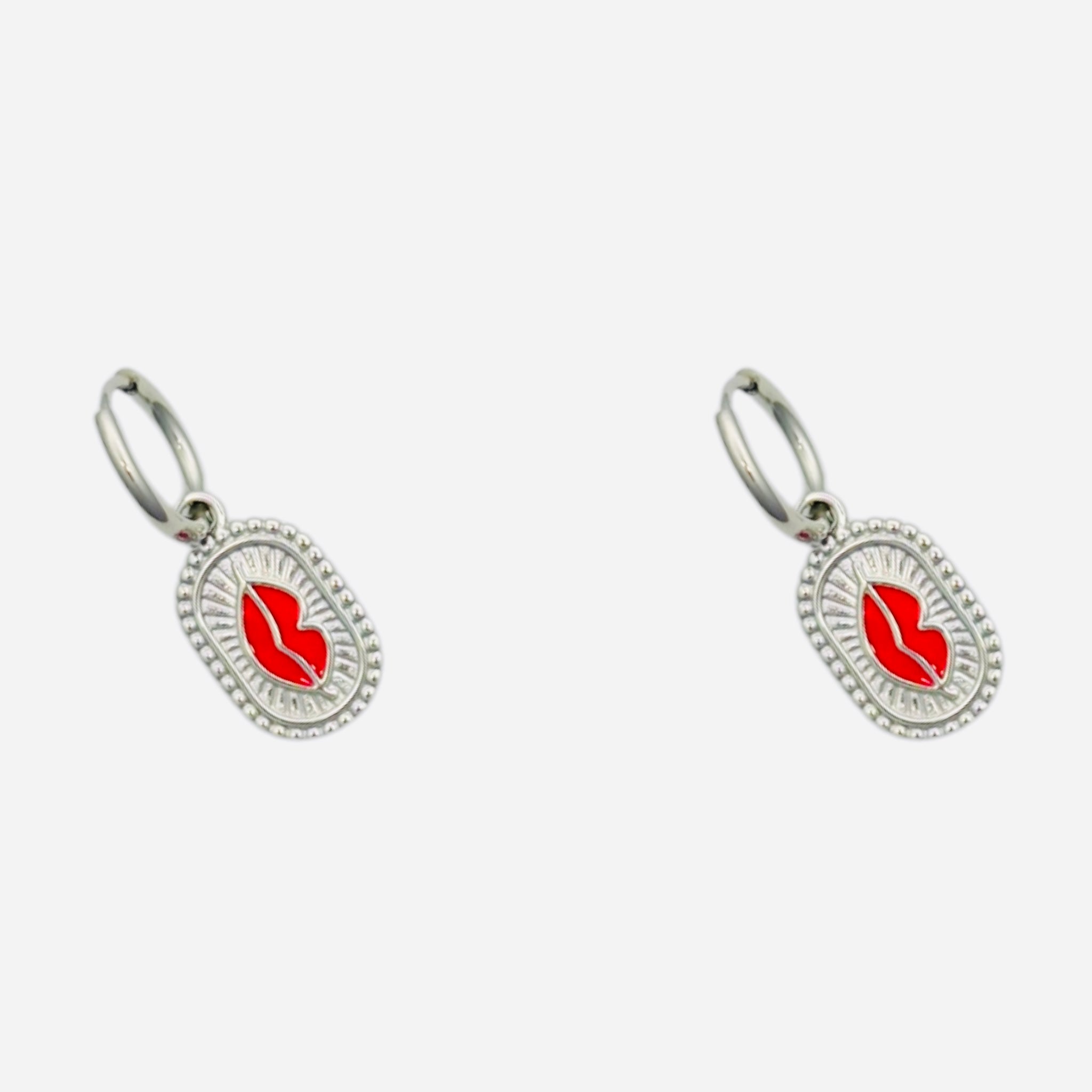 Lip Charm dangle earrings