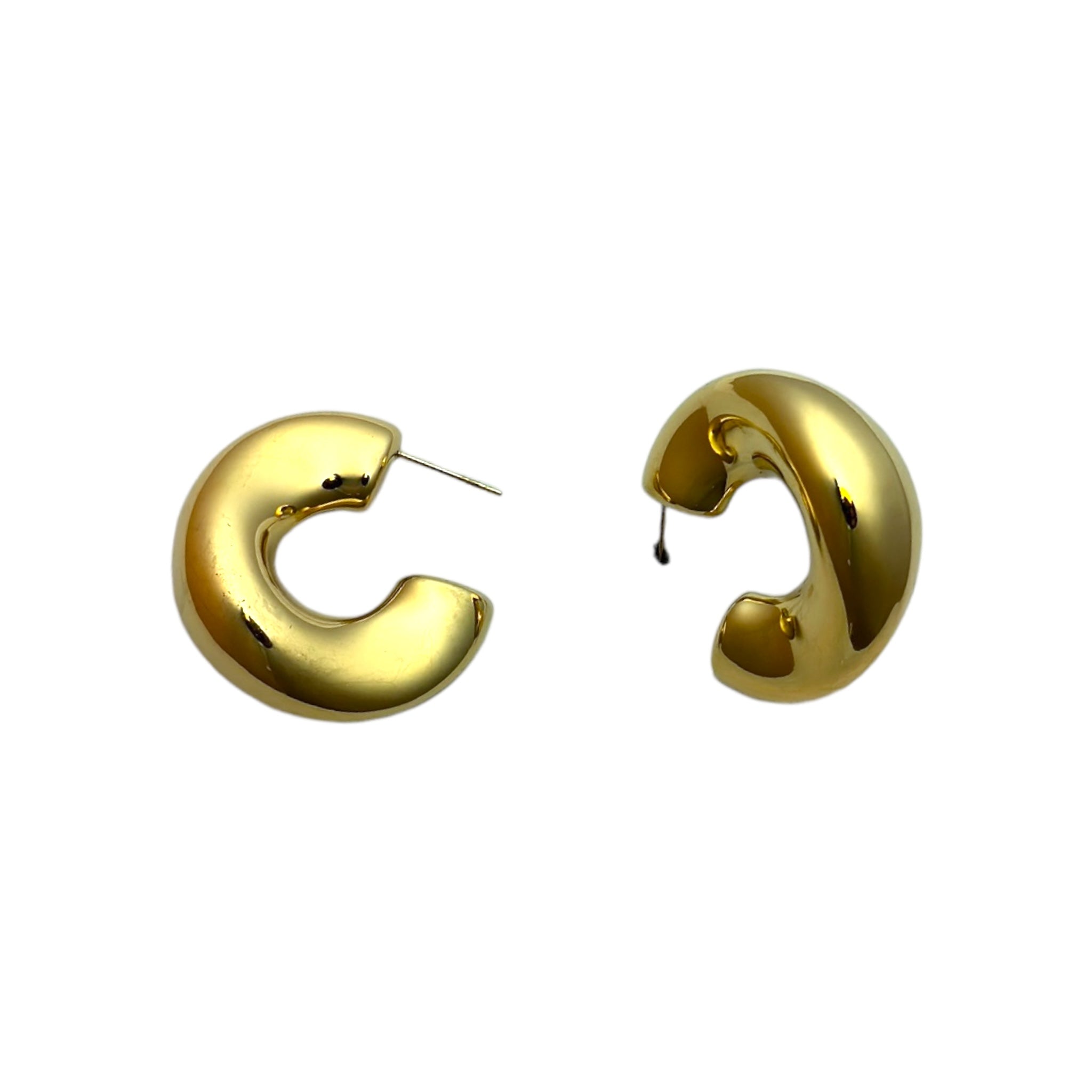 Chunky hoop earrings