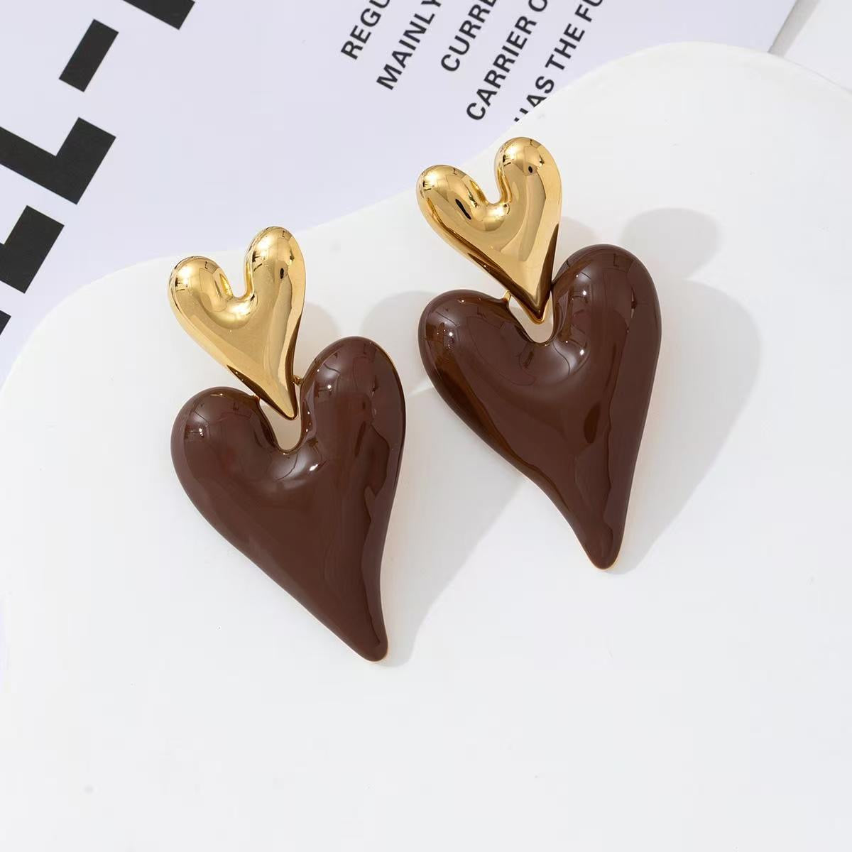 Happy Hearts statement earrings