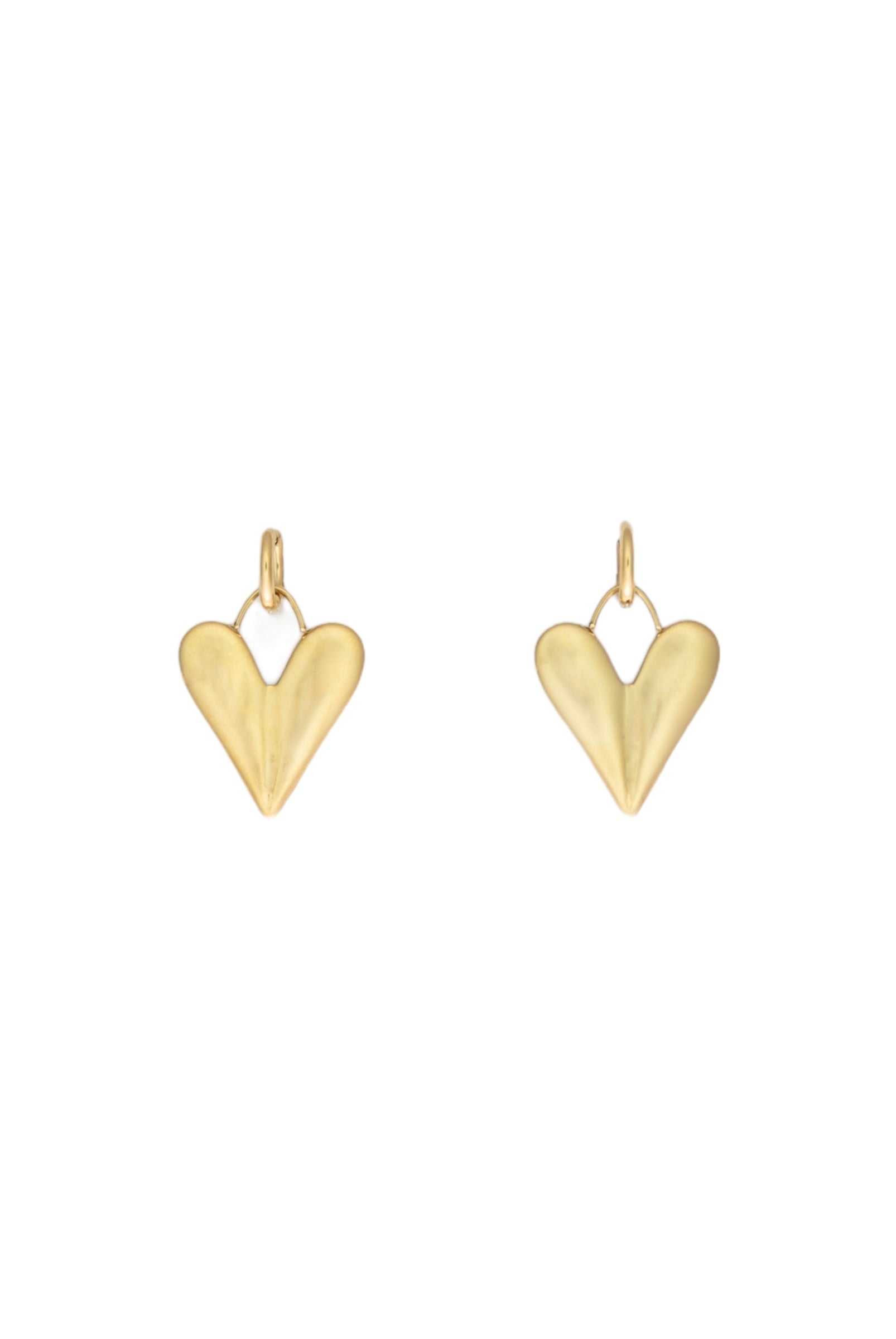 Heart dangle earrings