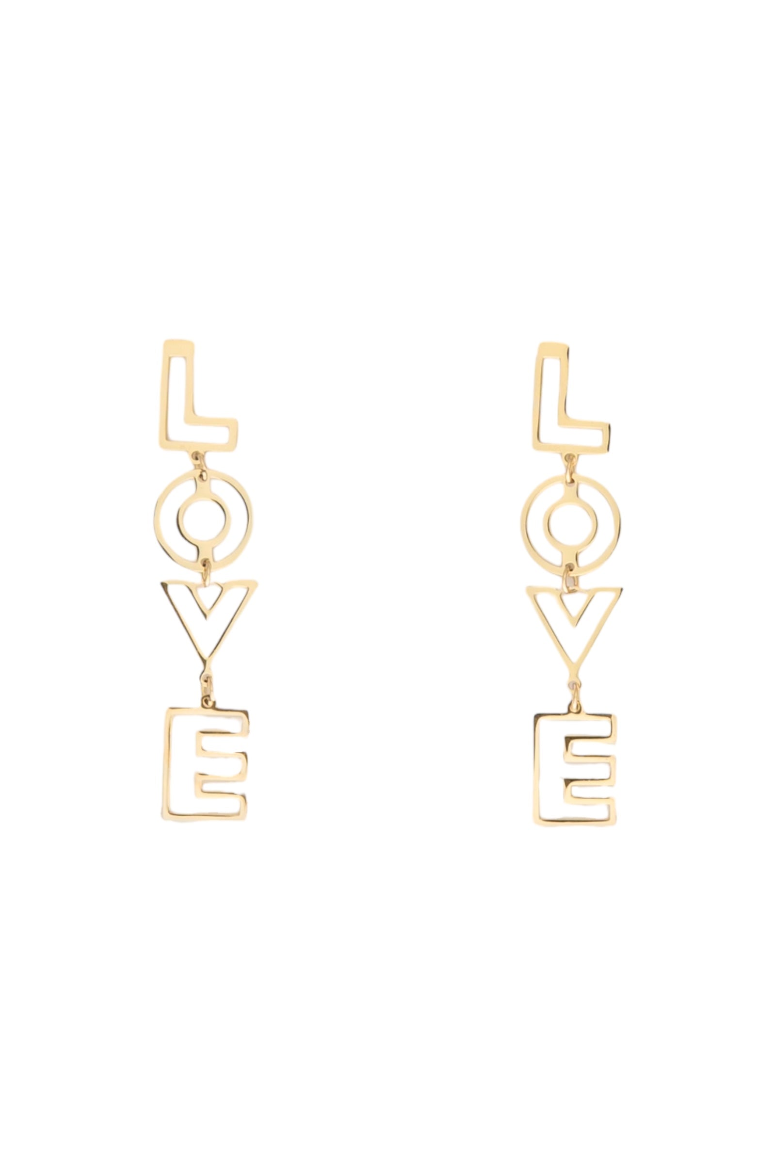Love statement earrings