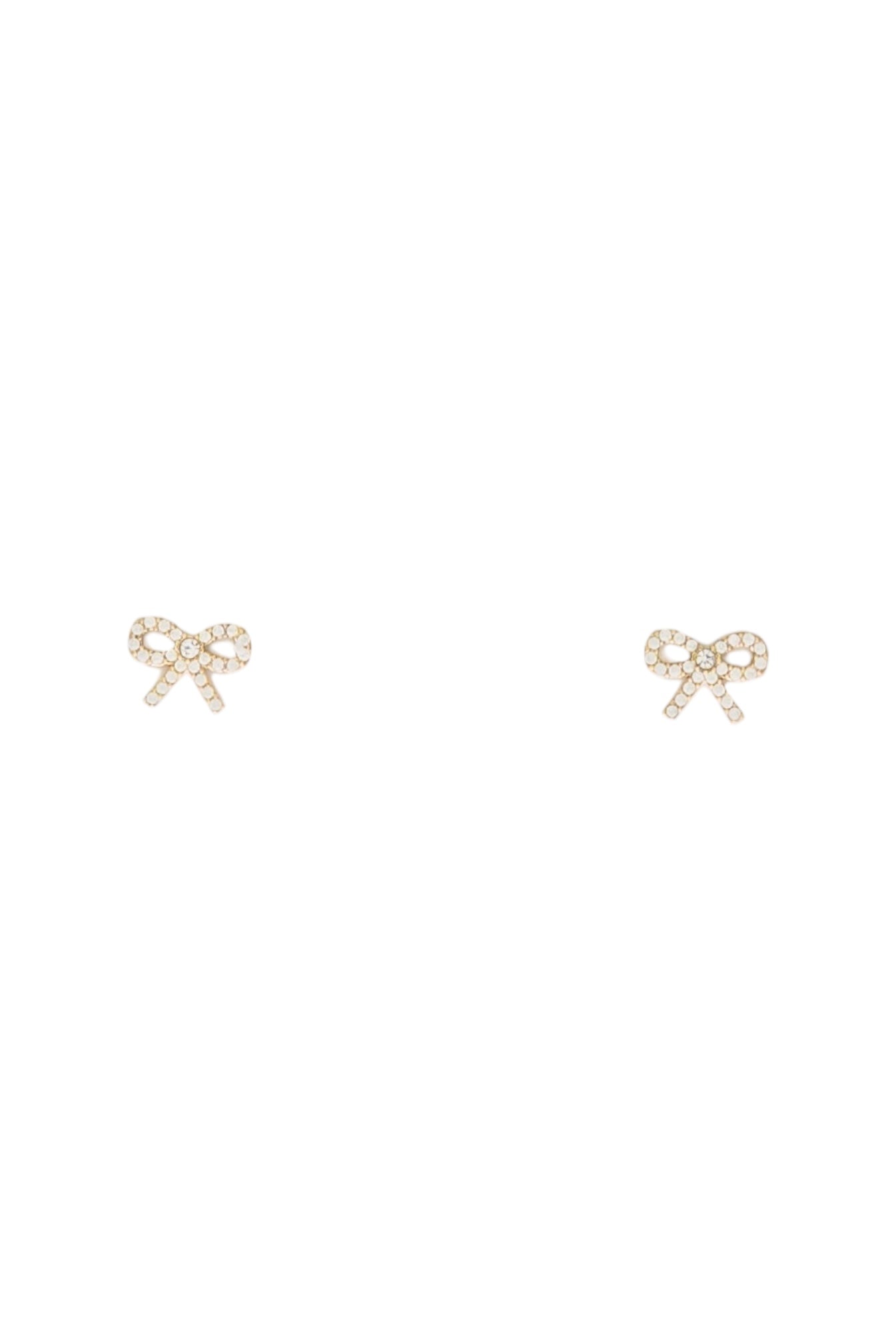 Bow stud earrings