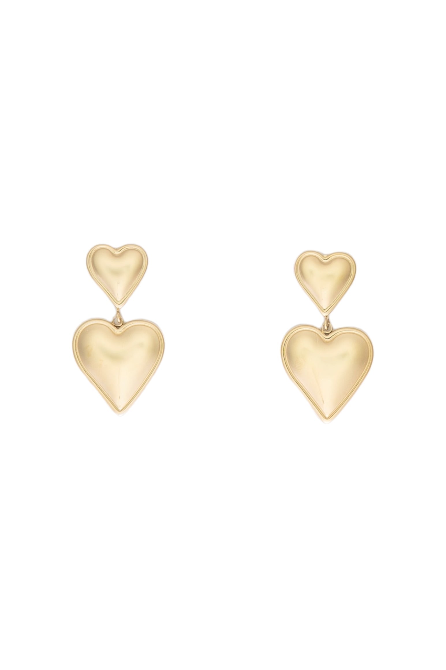 Heart stud earrings