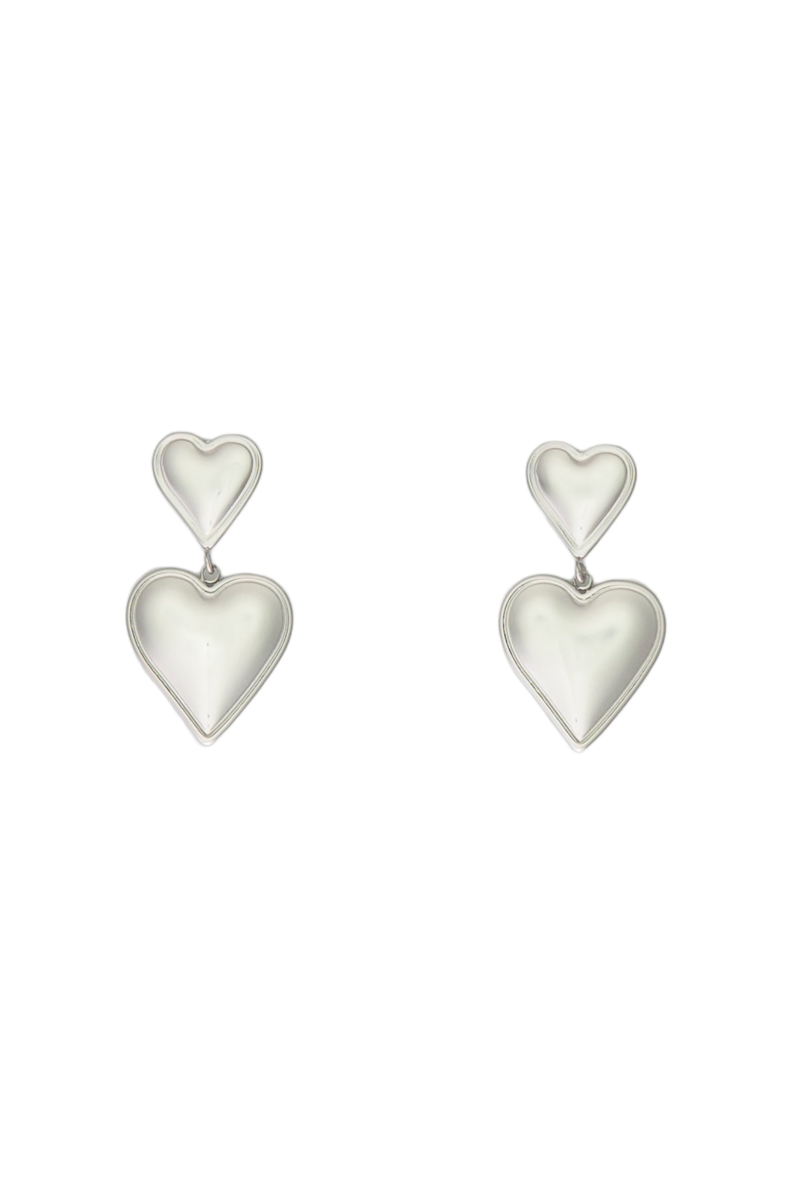 Heart stud earrings