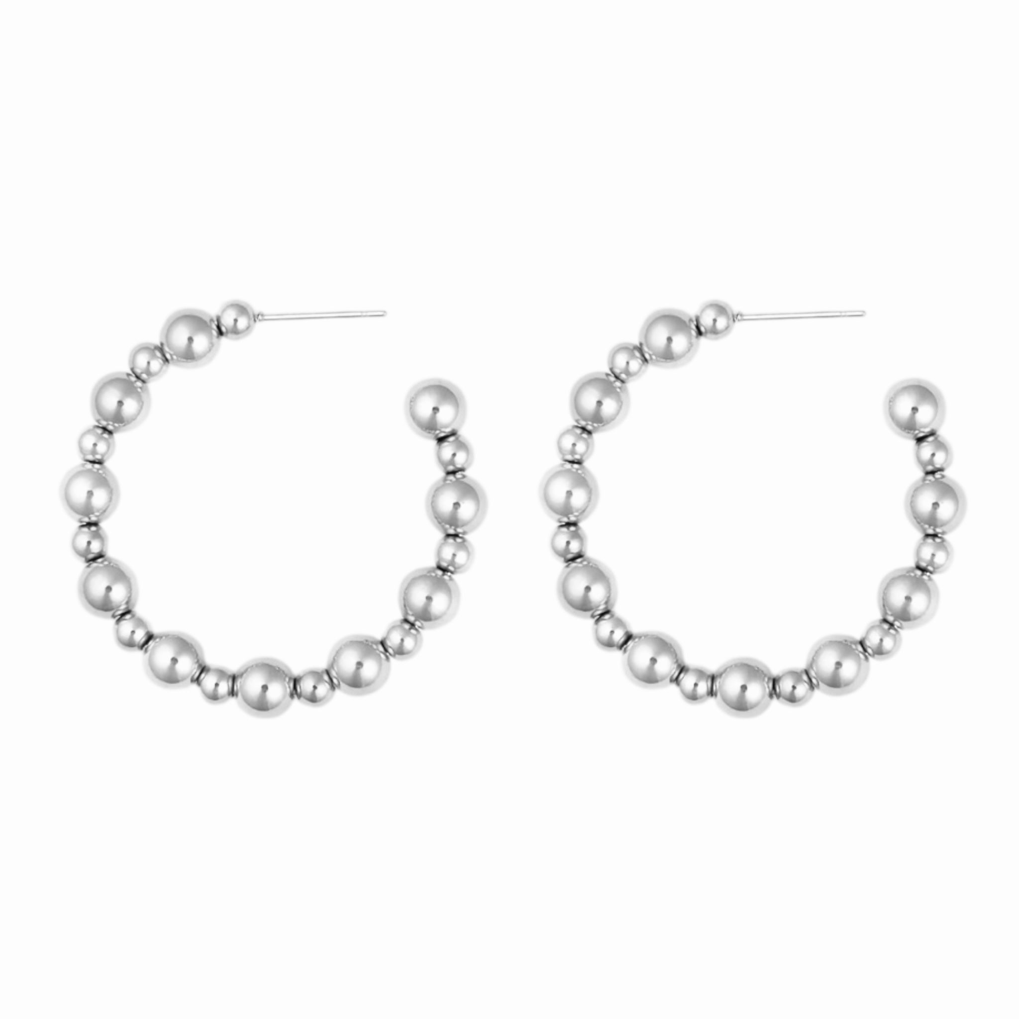 Noa beads 40MM hoop earrings