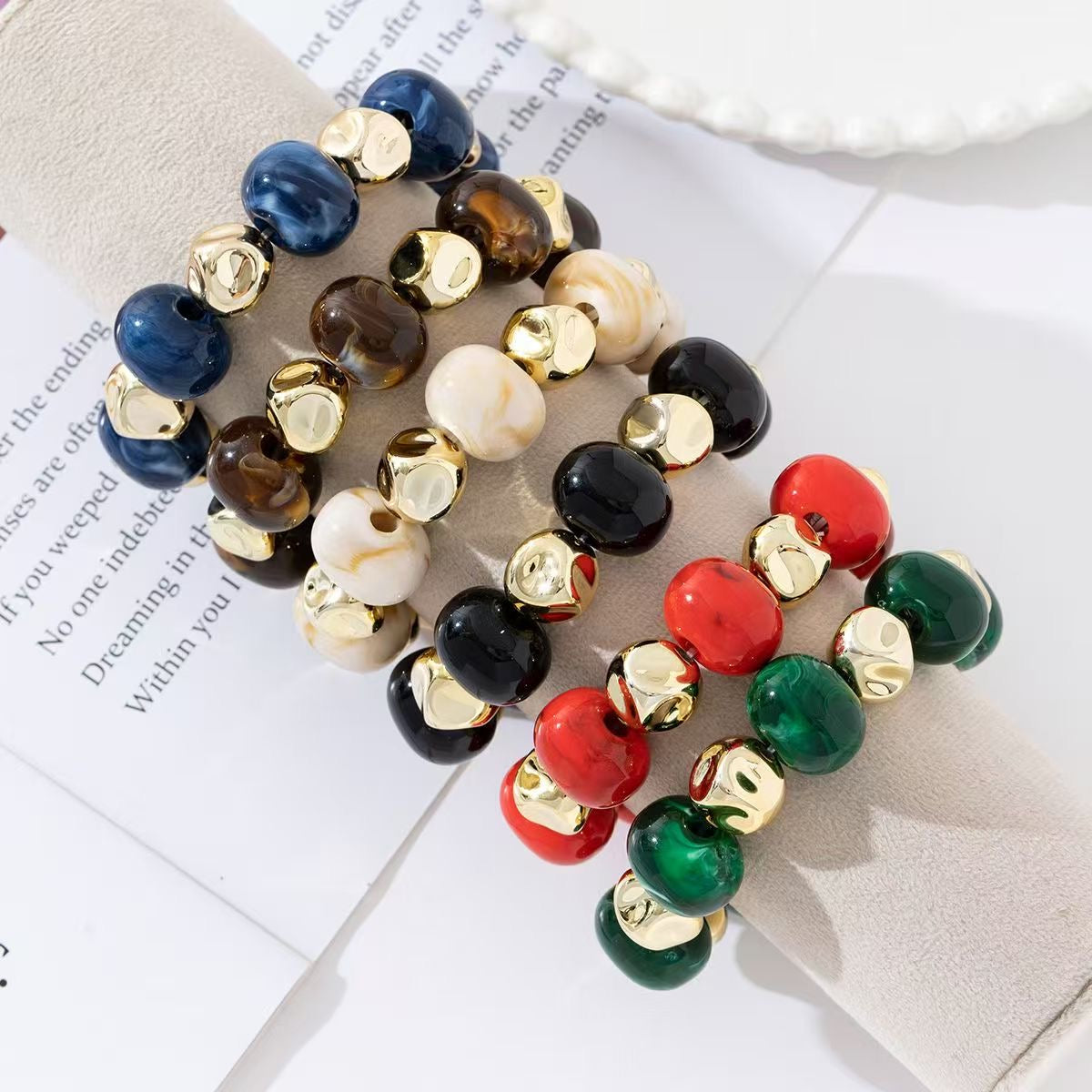 Beads armband elastiek