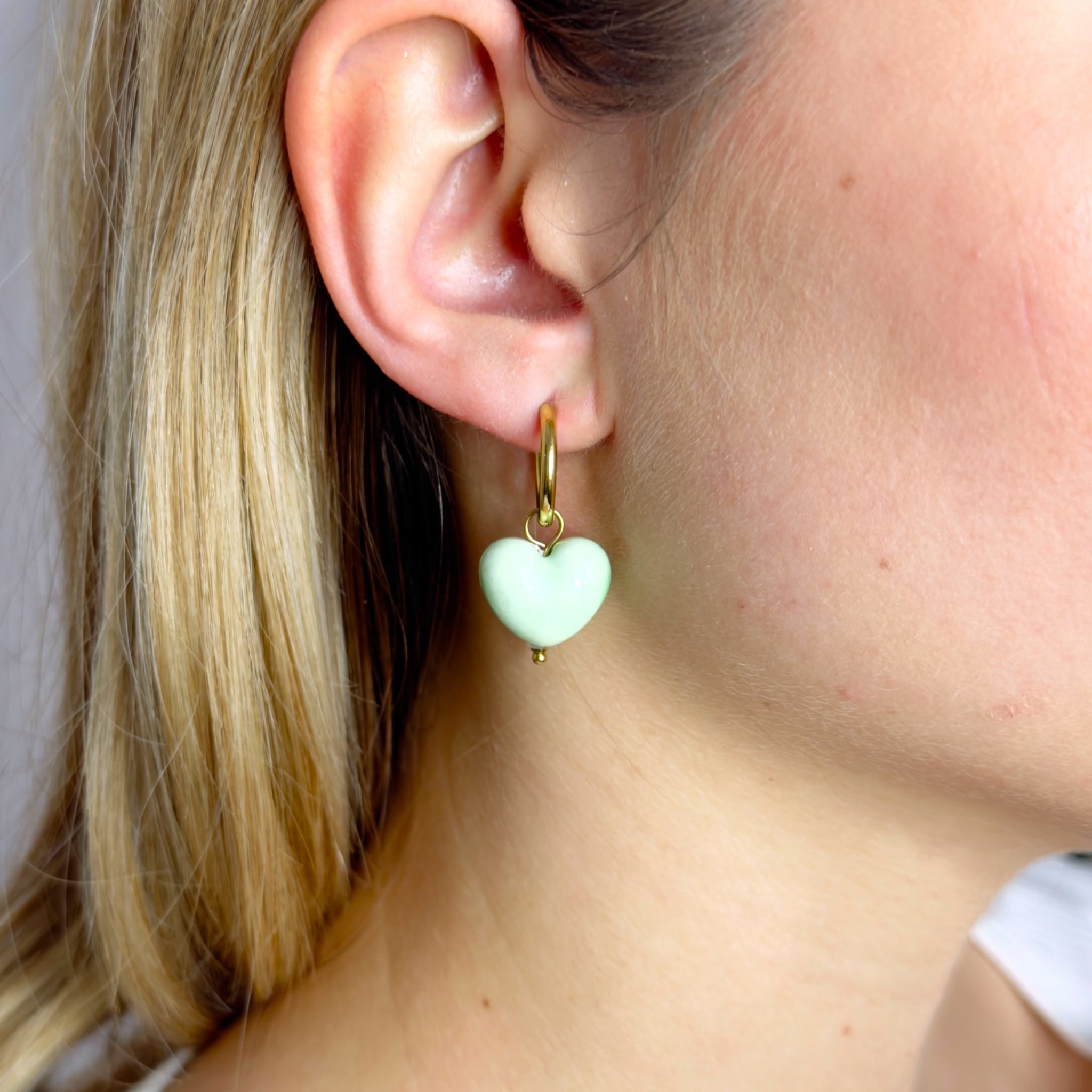 Love pendant earrings