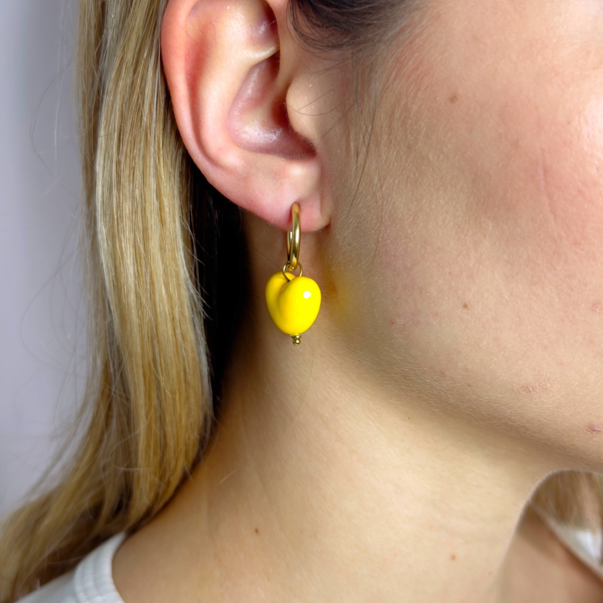 Love pendant earrings