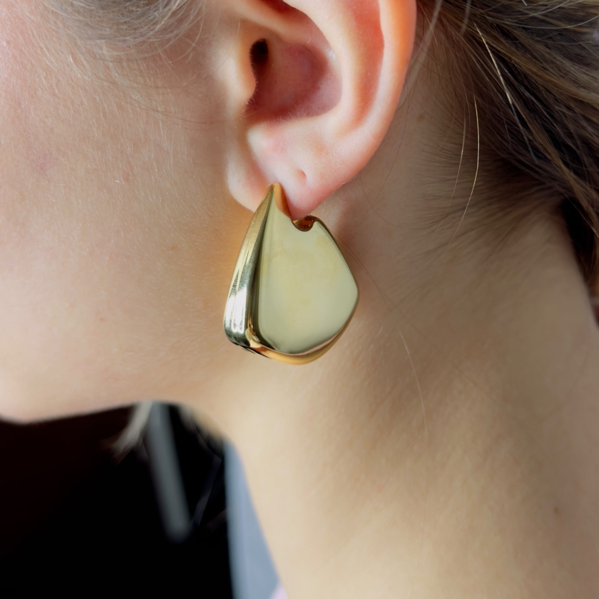 Sleek statement earrings