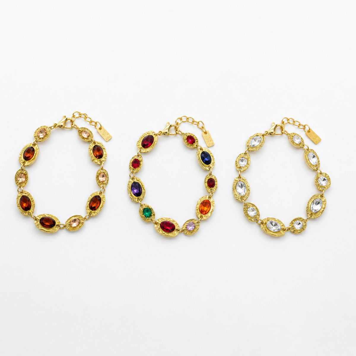 Ovally strass armband