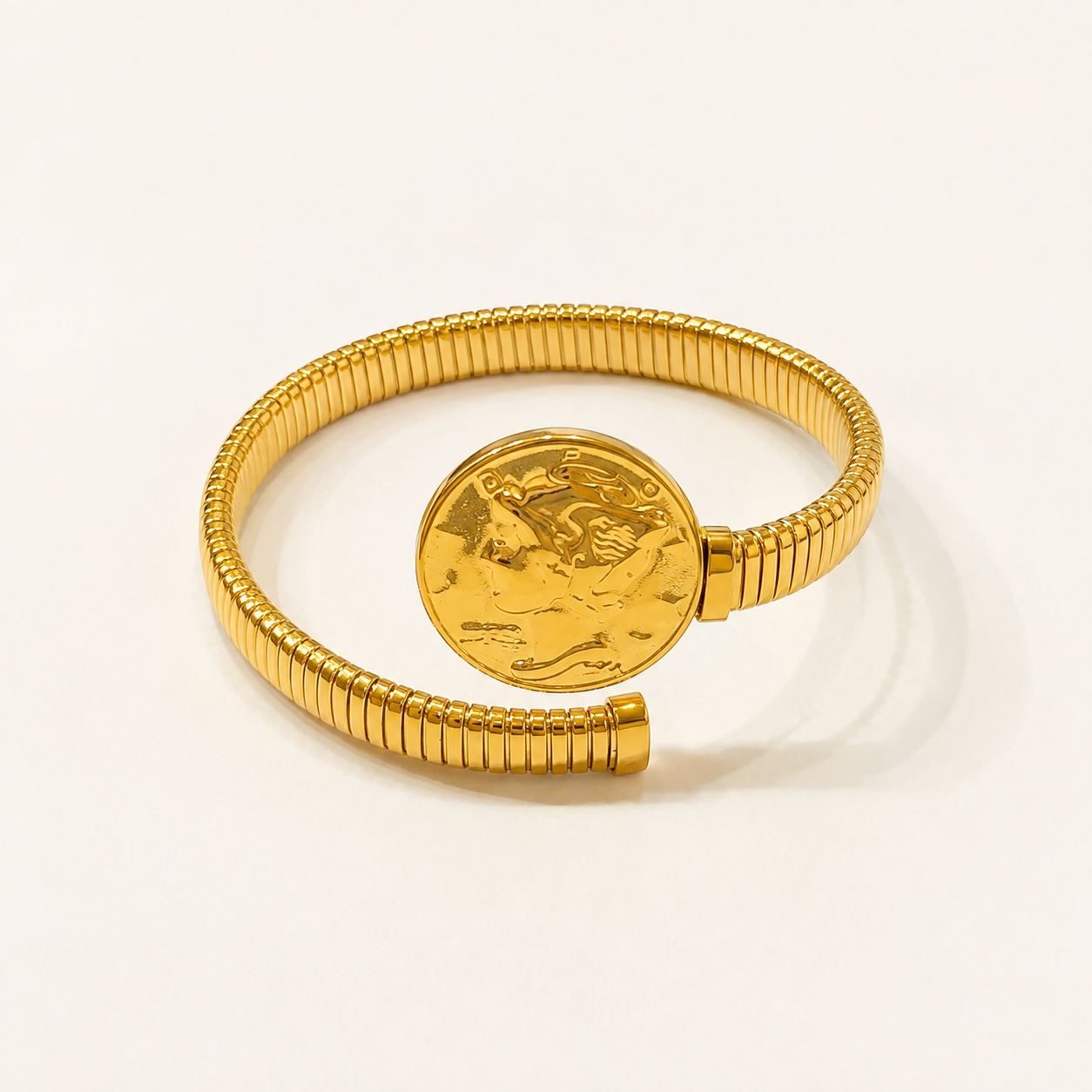 Snakey coin bangle