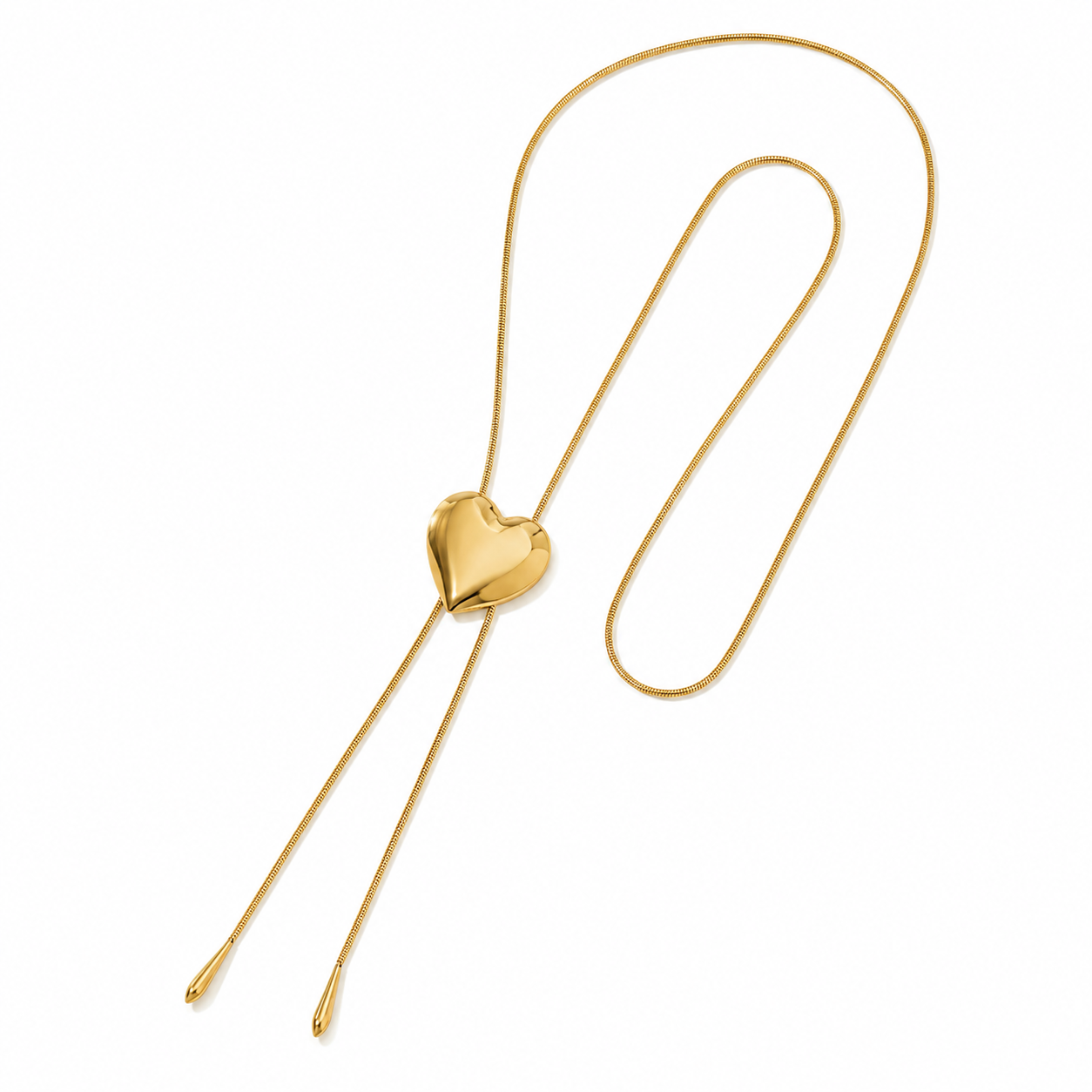 Heart trek Y ketting