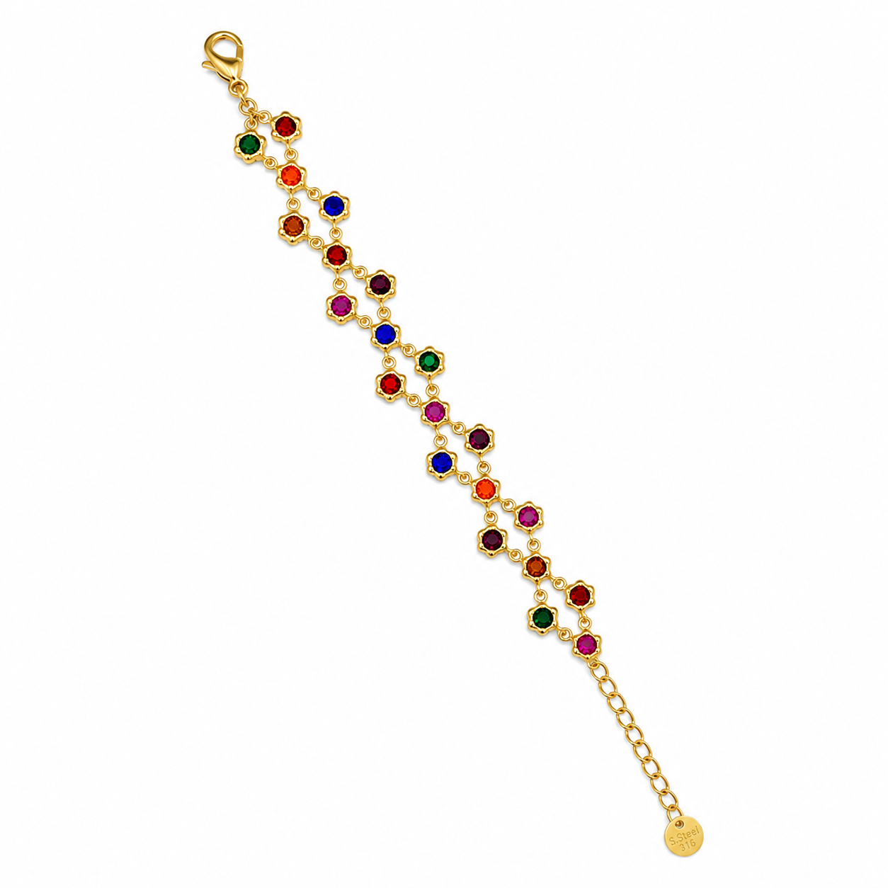 Pola strass armband mix